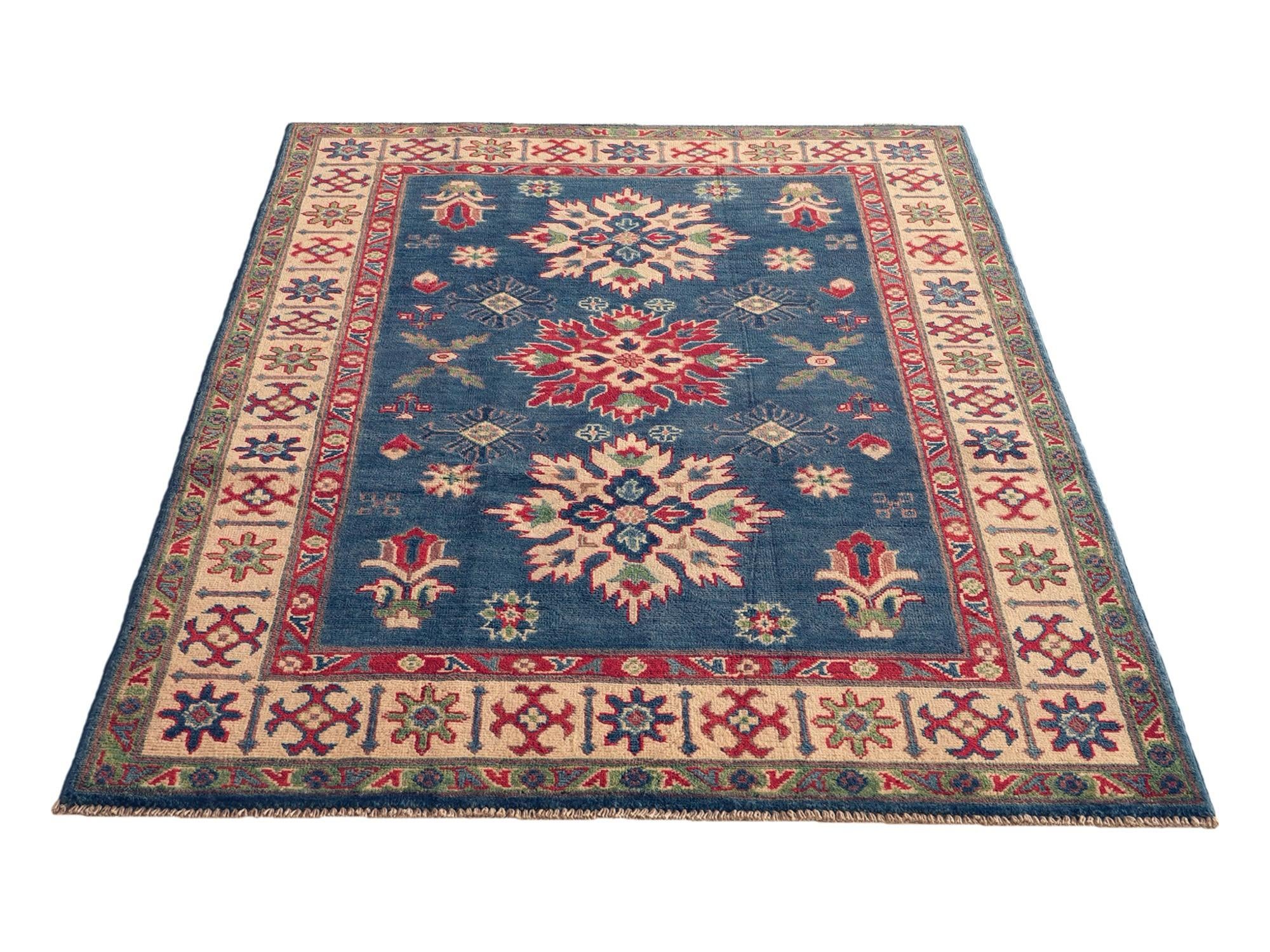 3' 11 x 5' 11 Hand Knotted Kazak Rug