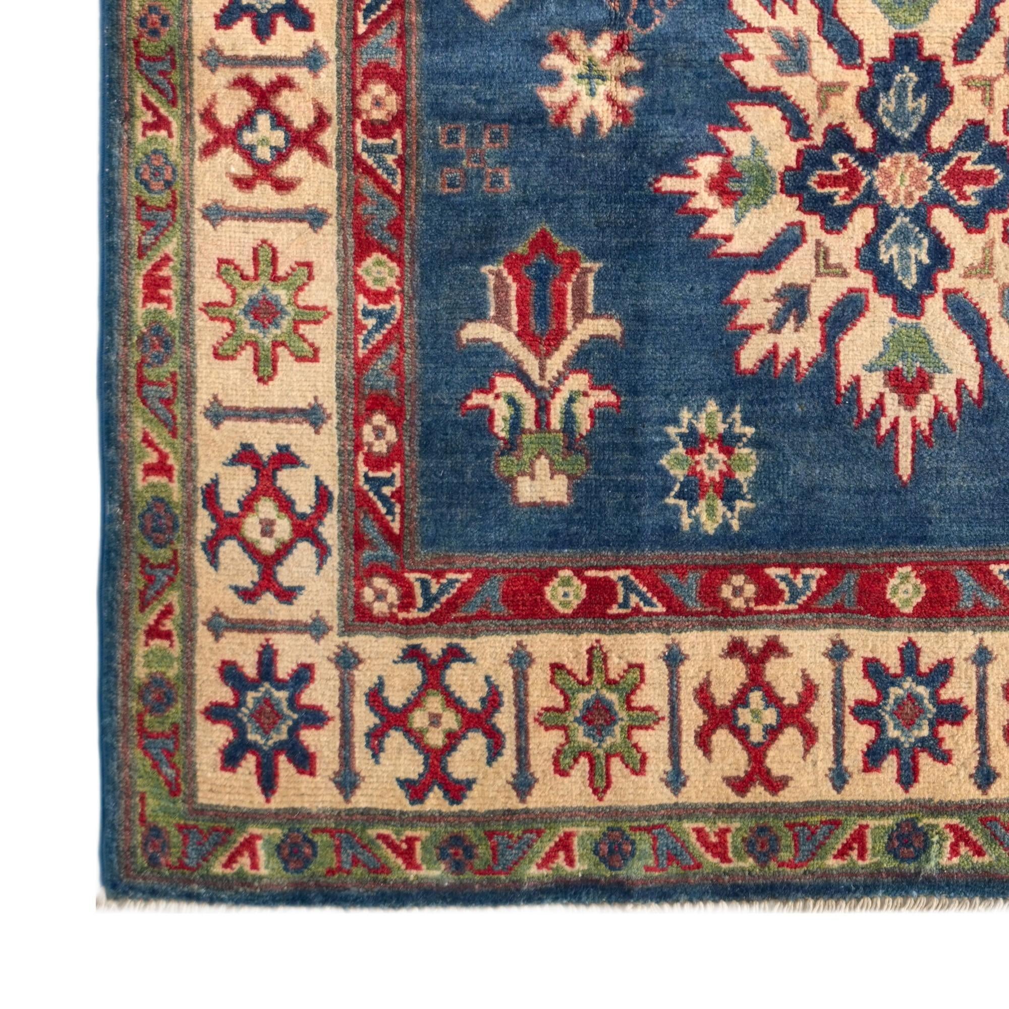 Detail image 7 of 10: 3' 11 x 5' 11 Hand Knotted Kazak Rug