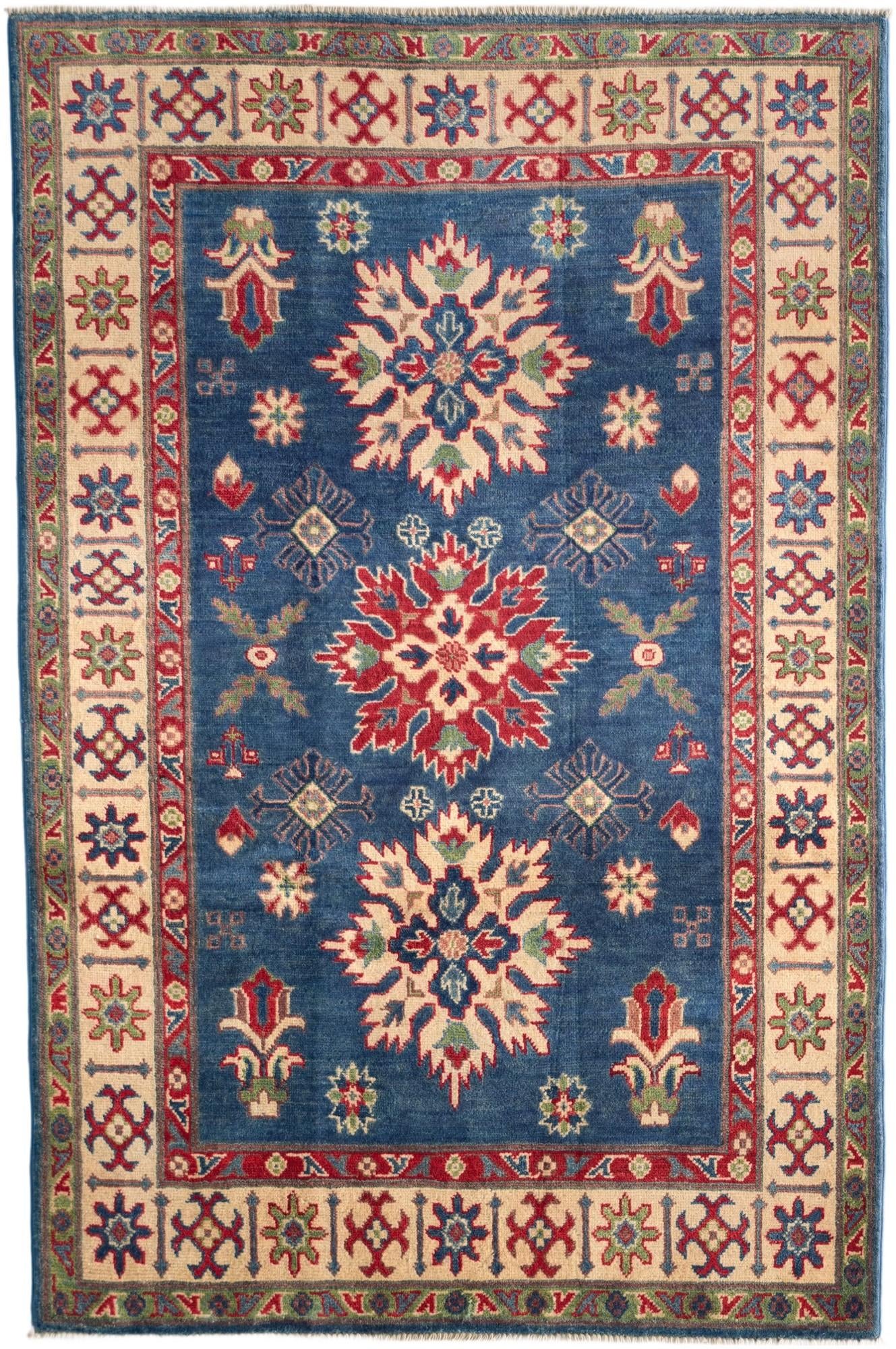3' 11 x 5' 11 Hand Knotted Kazak Rug