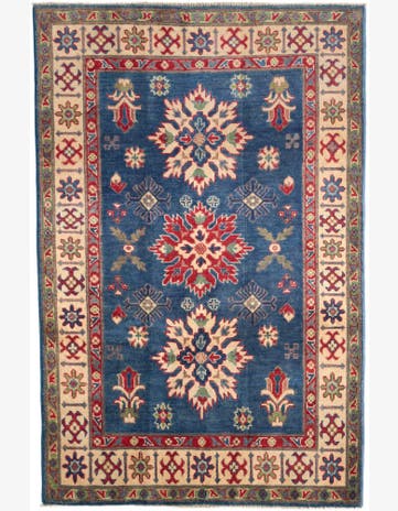 3' 11 x 5' 11 Hand Knotted Kazak Rug