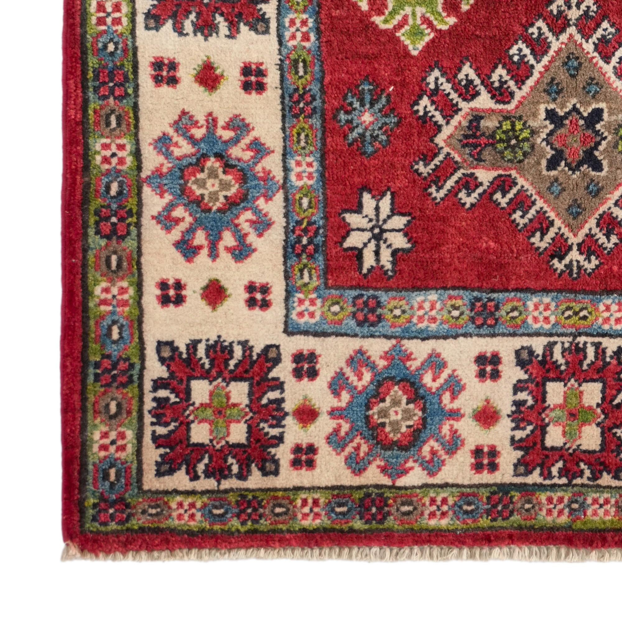 Detail image 7 of 12: 2' 7 x 4' 4 Hand Knotted Kazak Rug