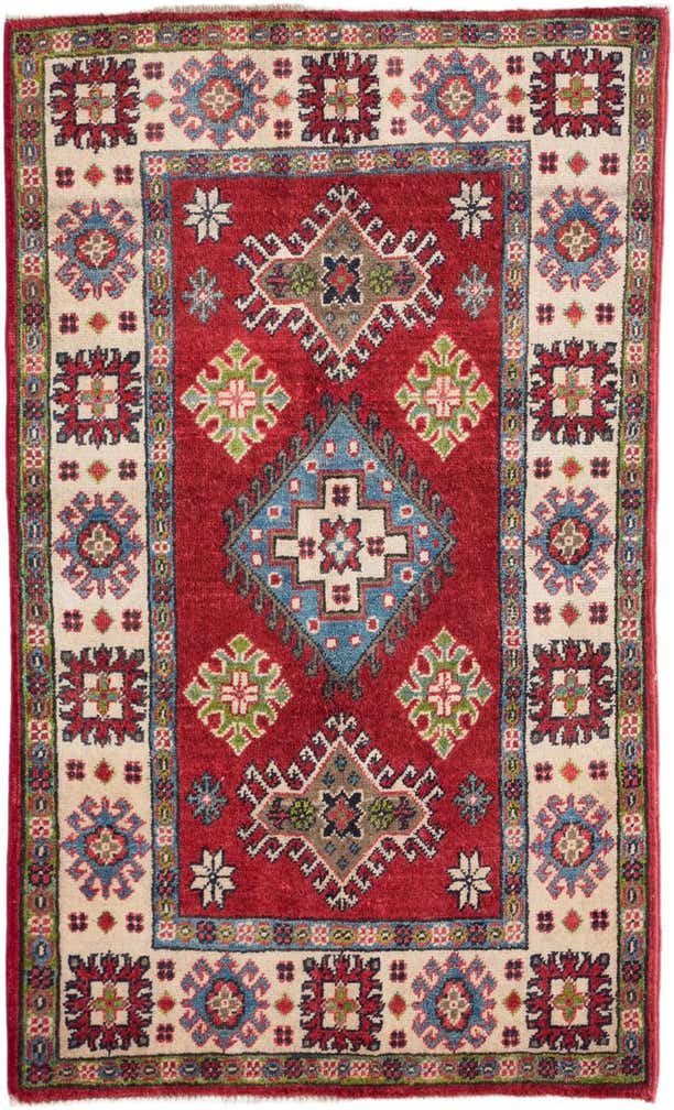 2' 7 x 4' 4 Hand Knotted Kazak Rug