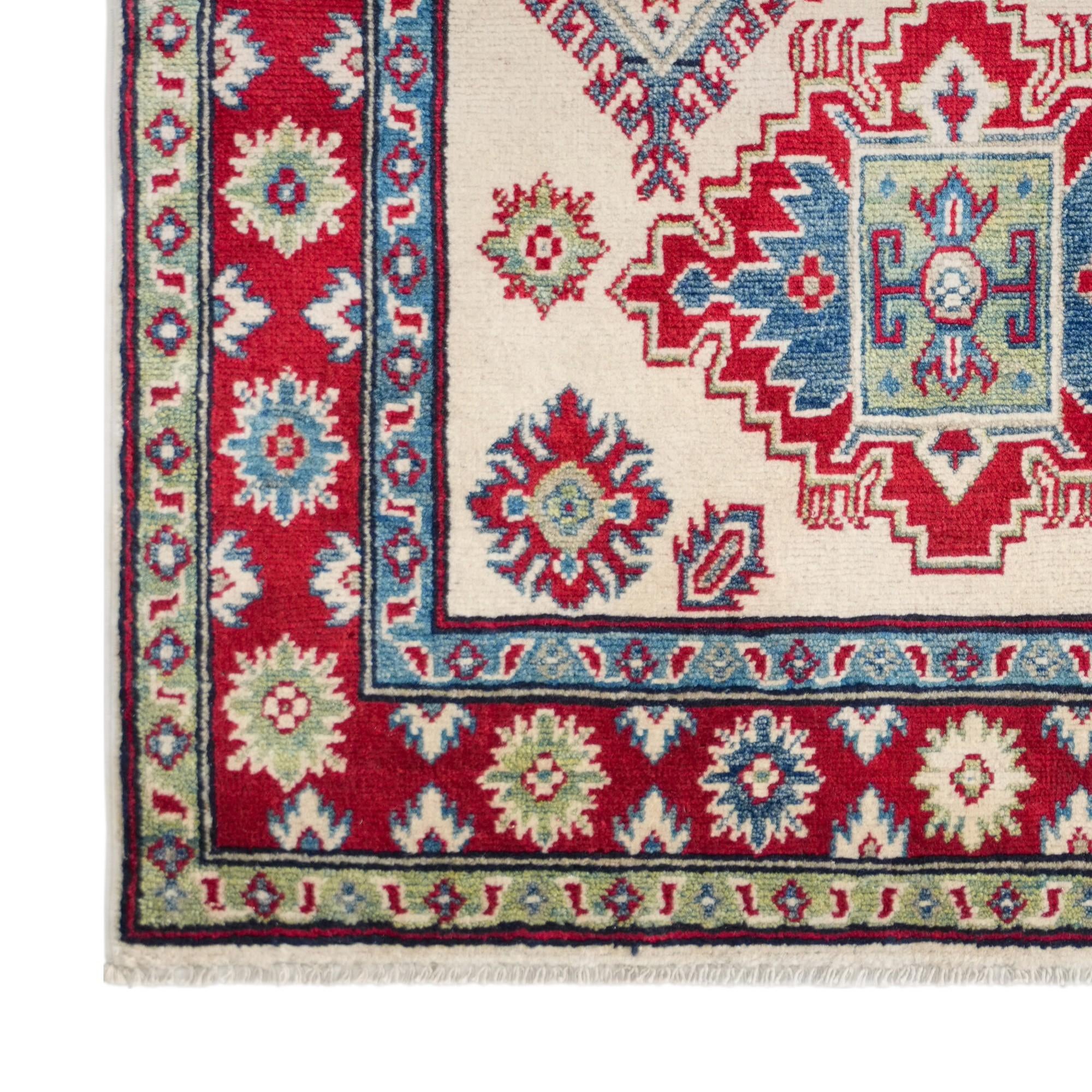 3' 3 x 5' 1 Hand Knotted Kazak Rug