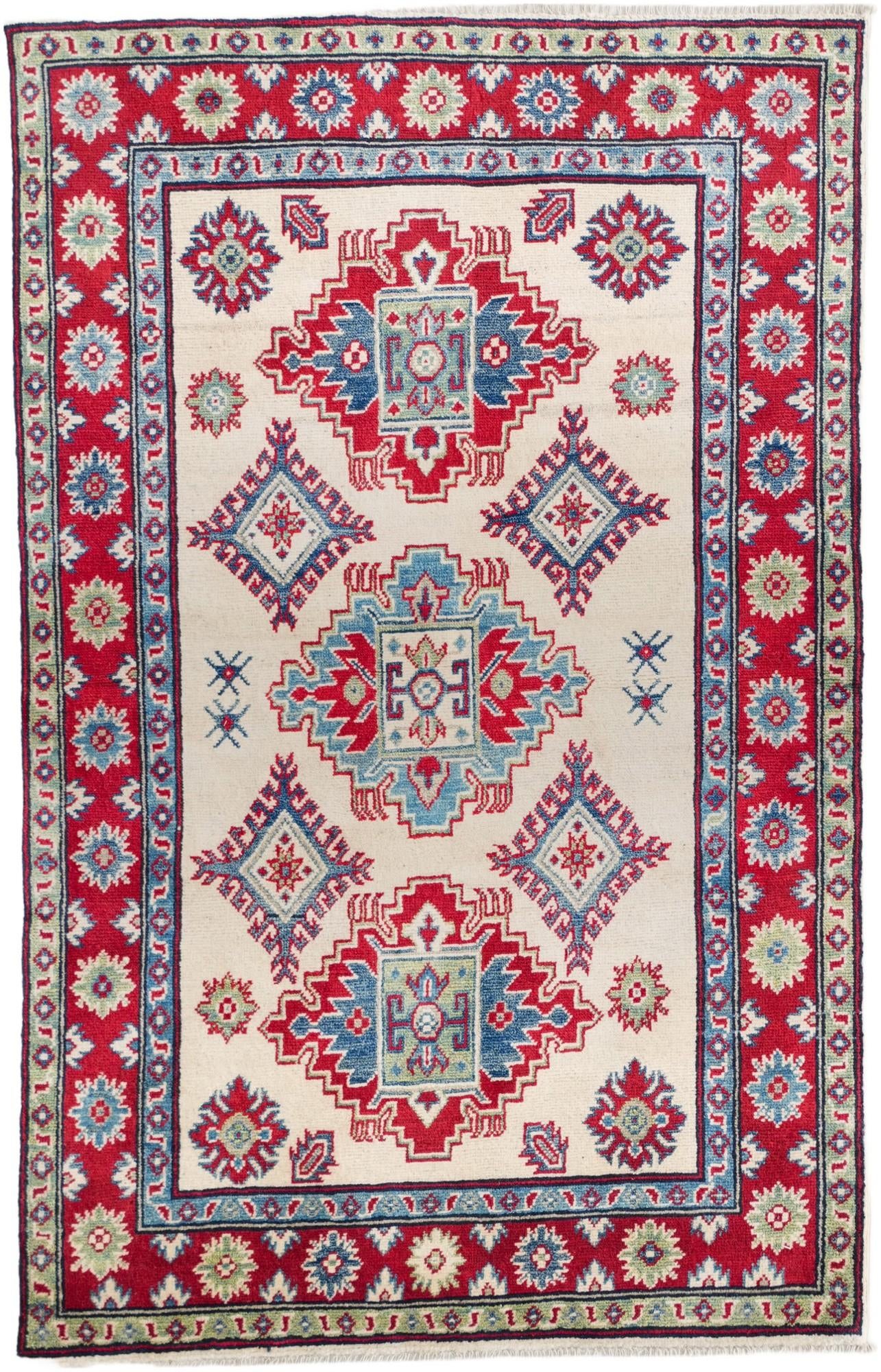 3' 3 x 5' 1 Hand Knotted Kazak Rug