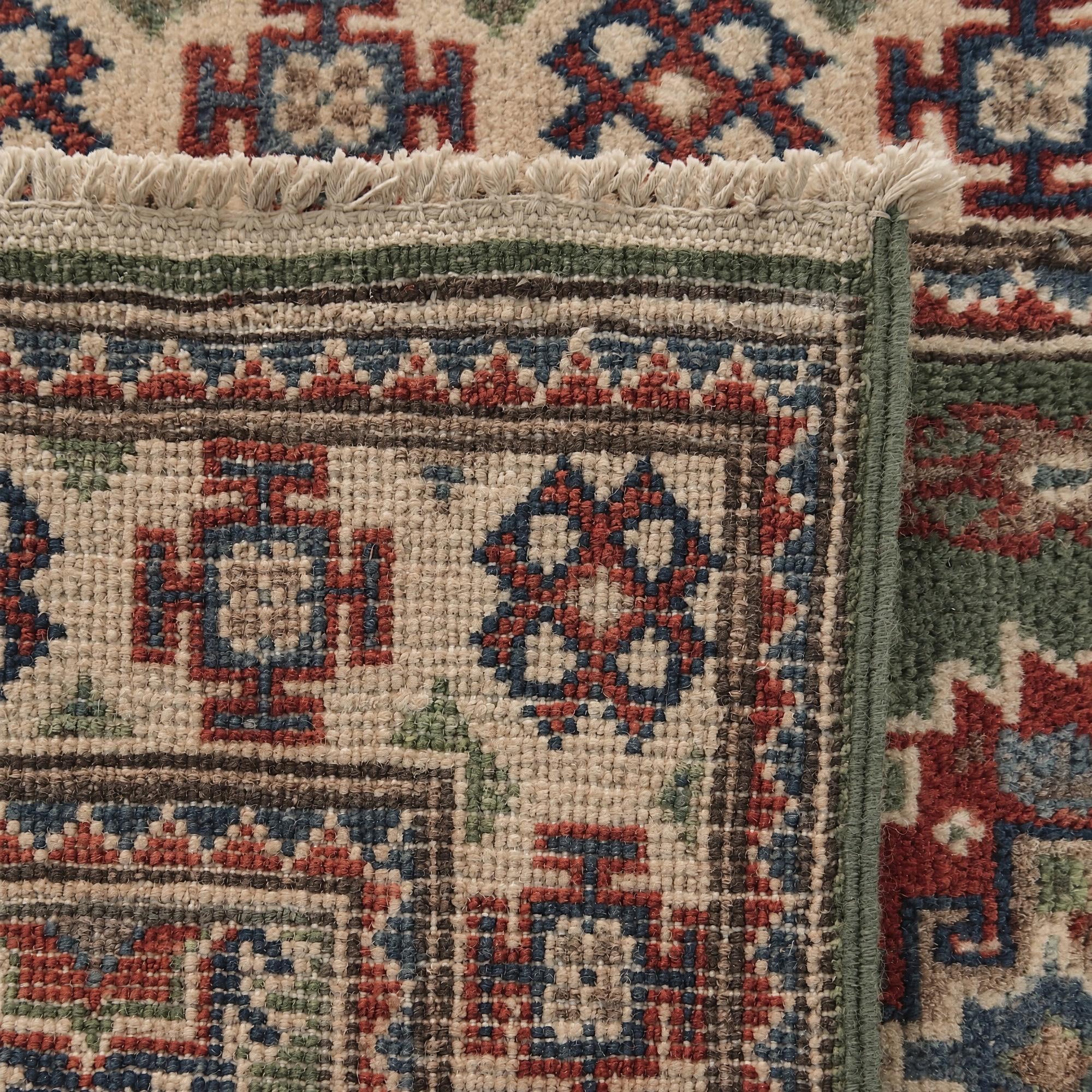 55cm x 105cm Hand Knotted Kazak Rug
