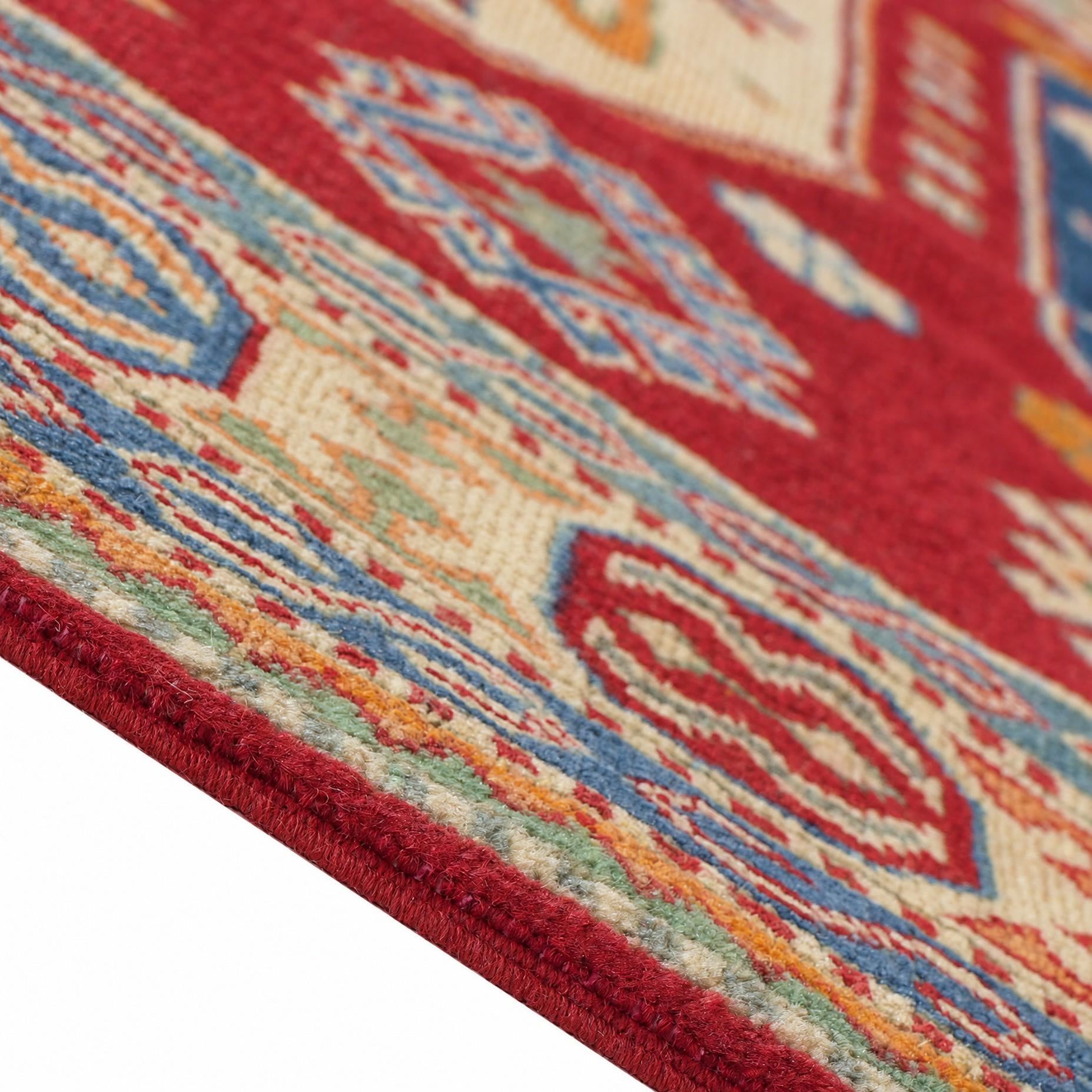 155cm x 220cm Handgeknüpft Kazak Teppich