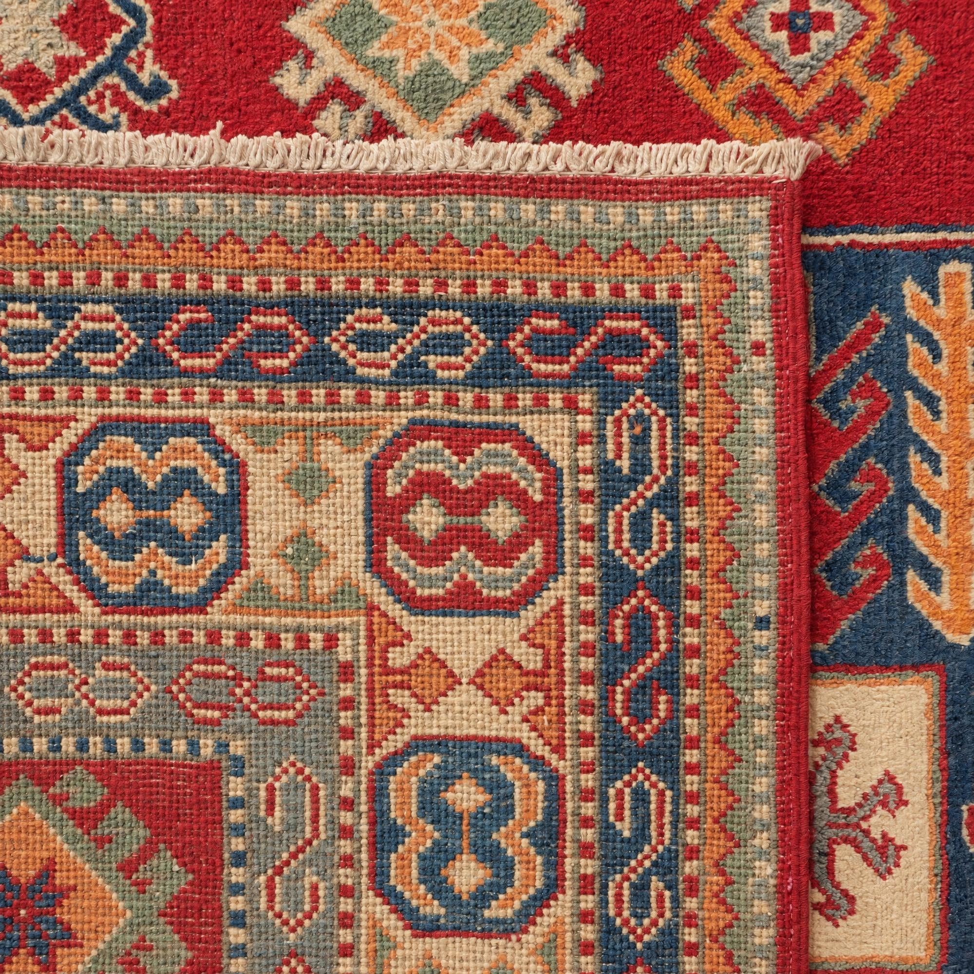 155cm x 220cm Handgeknüpft Kazak Teppich