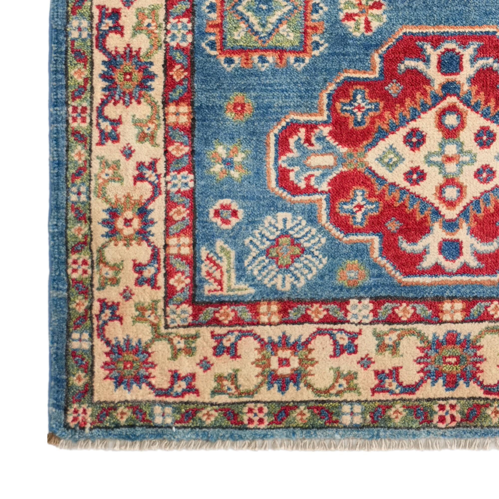 2' 9 x 4' Hand Knotted Kazak Rug