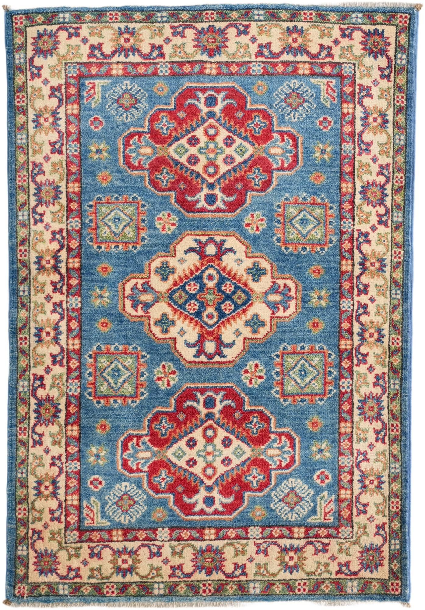 2' 9 x 4' Hand Knotted Kazak Rug