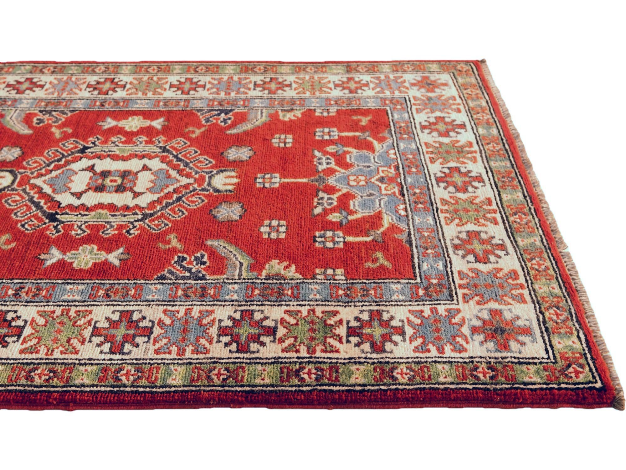 2' 9 x 3' 11 Hand Knotted Kazak Rug