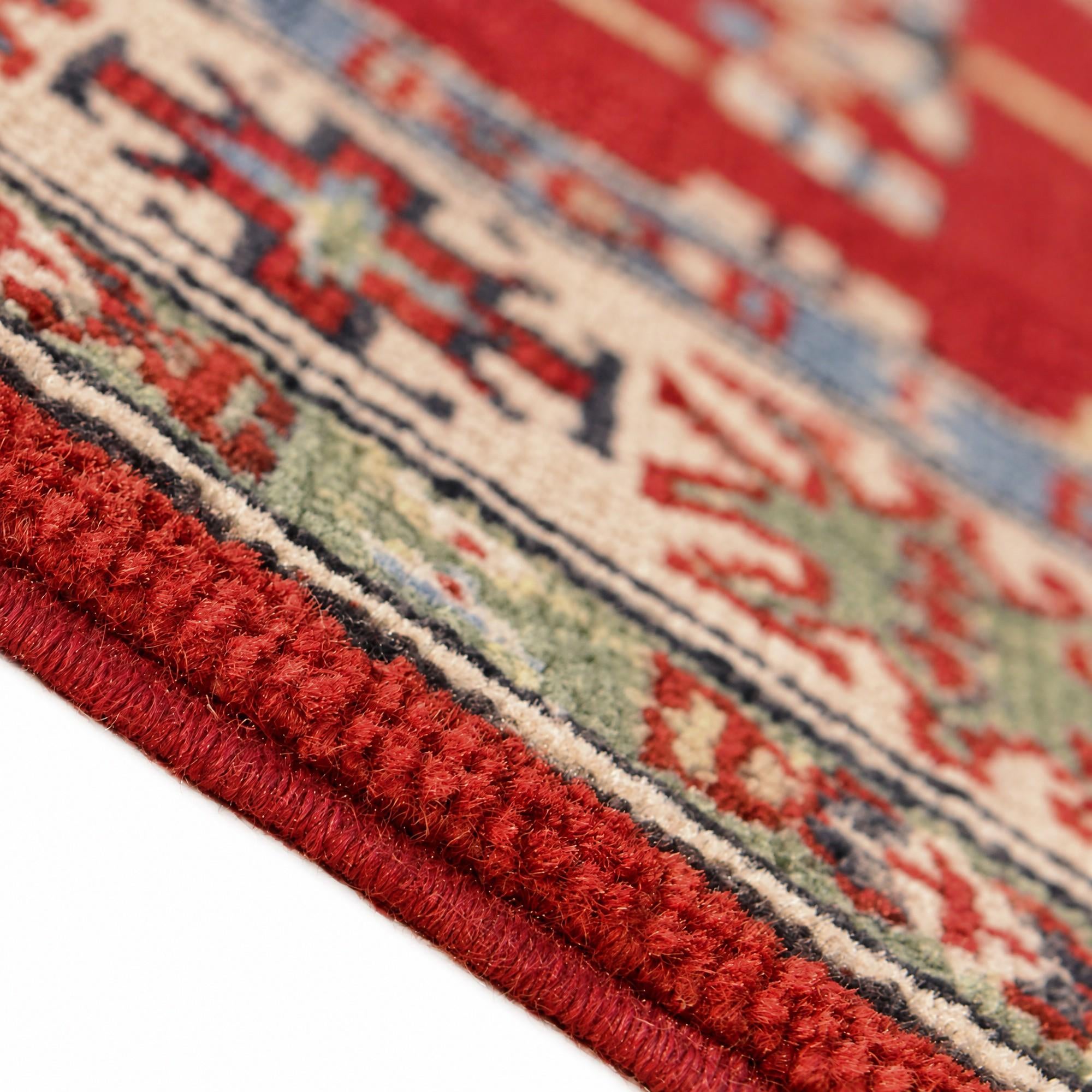 85cm x 120cm Hand Knotted Kazak Rug