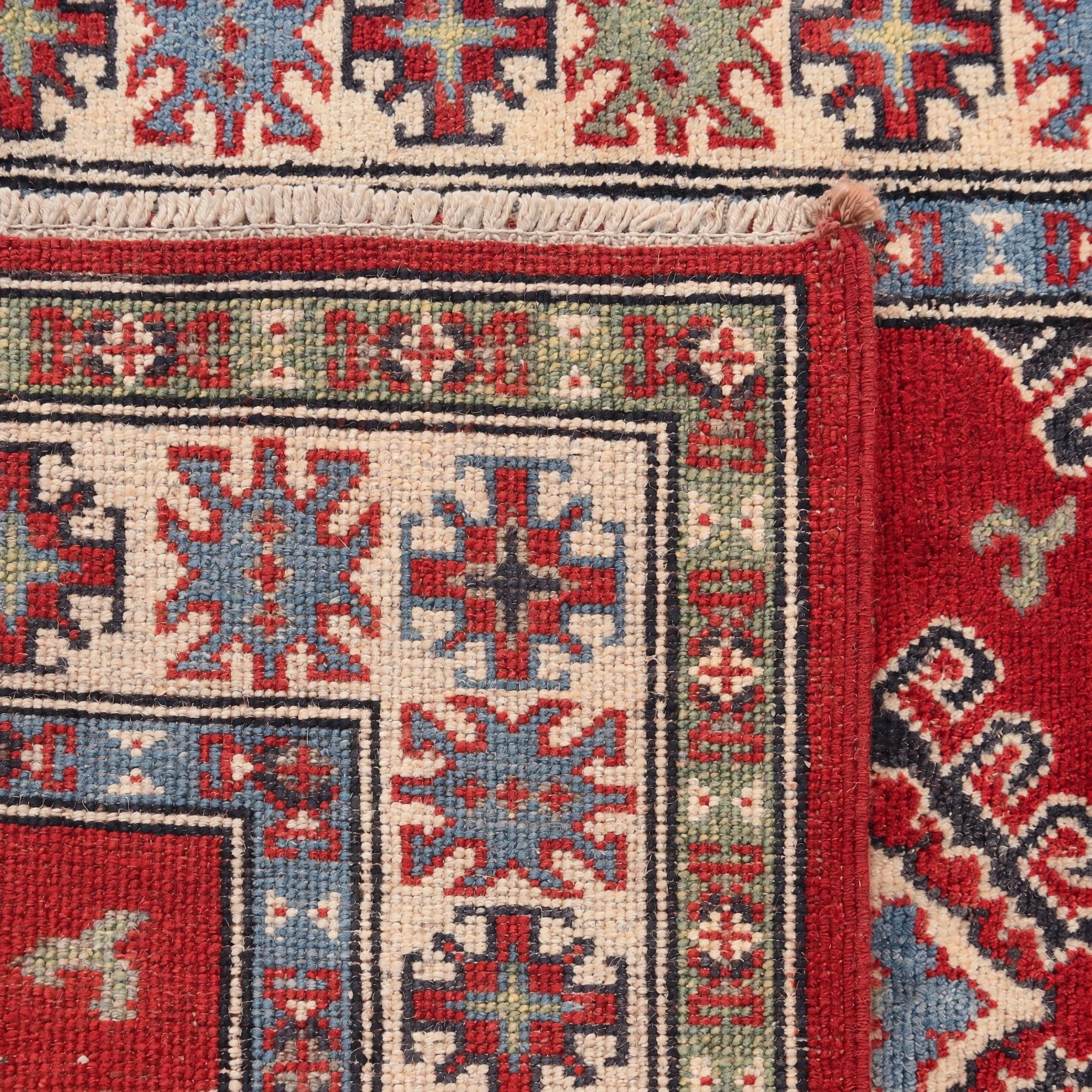 Detail image 11 of 11: 2' 9 x 3' 11 Hand Knotted Kazak Rug