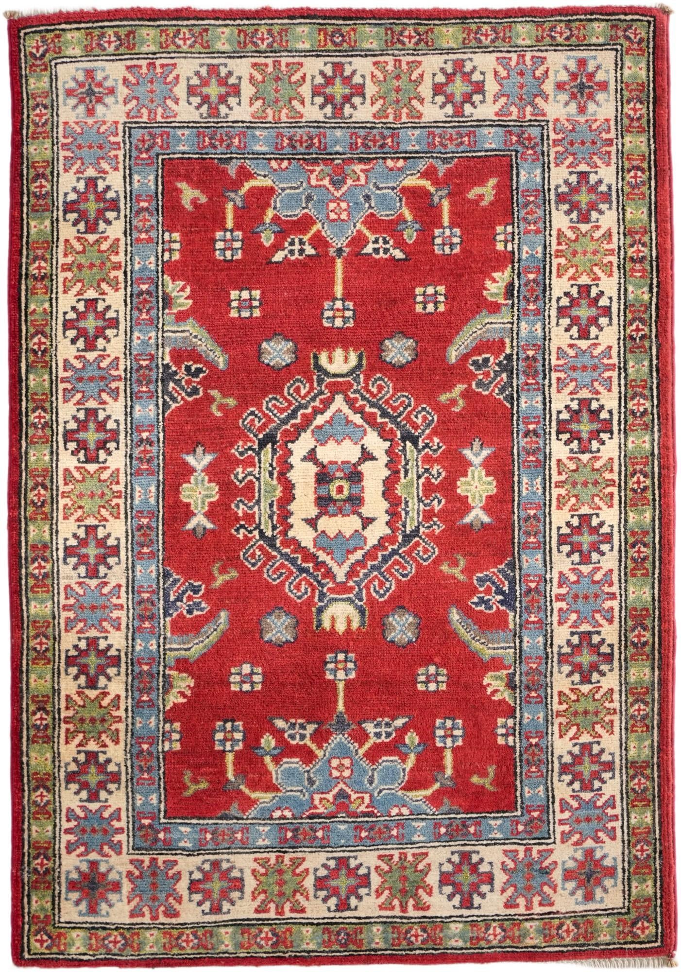 2' 9 x 3' 11 Hand Knotted Kazak Rug