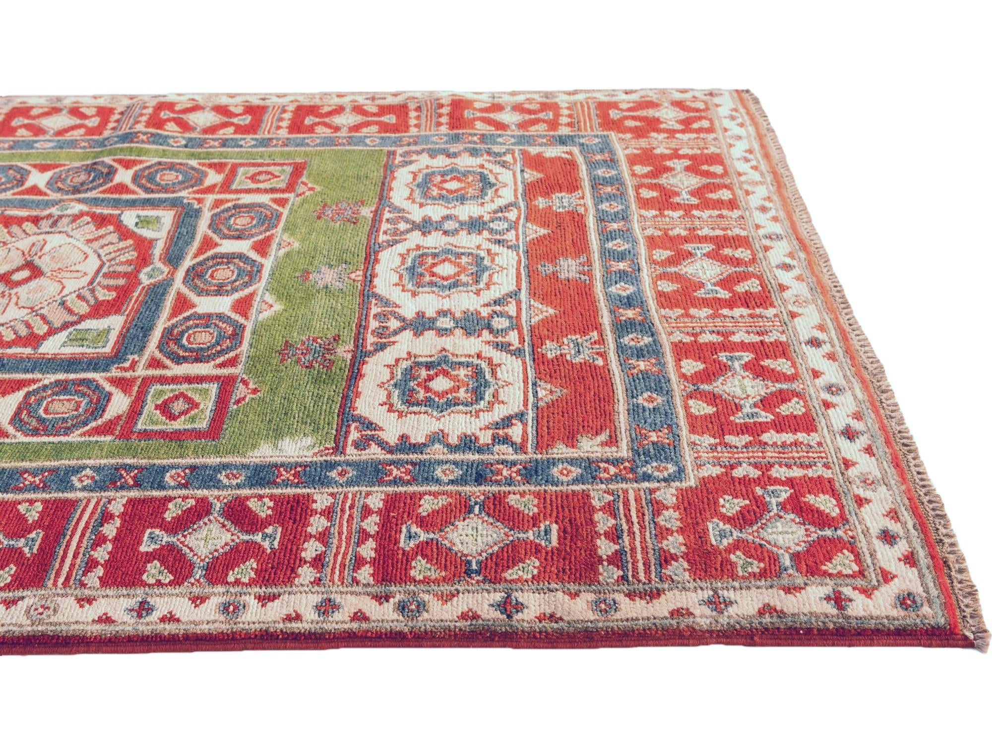 3' 3 x 5' Hand Knotted Kazak Rug