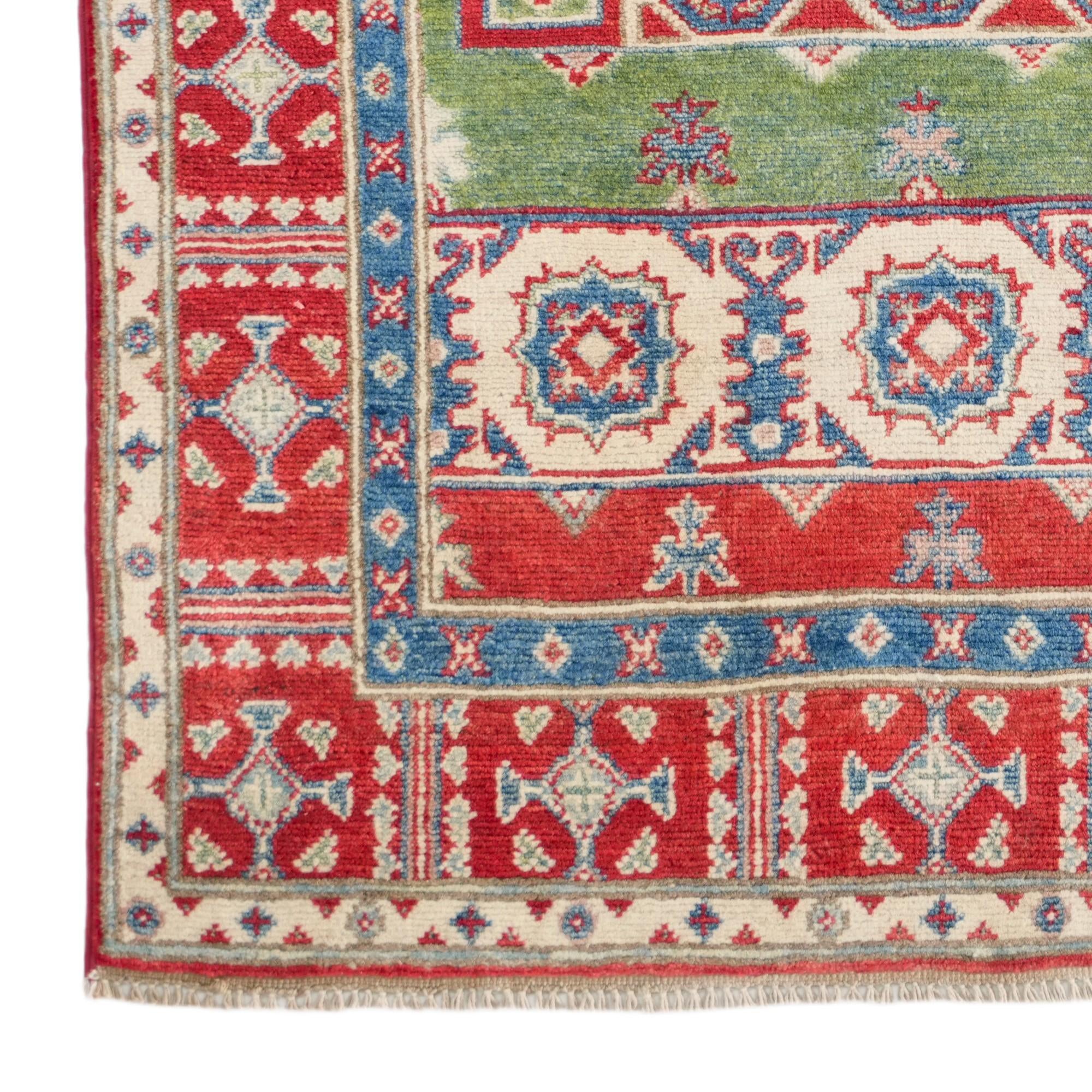 3' 3 x 5' Hand Knotted Kazak Rug