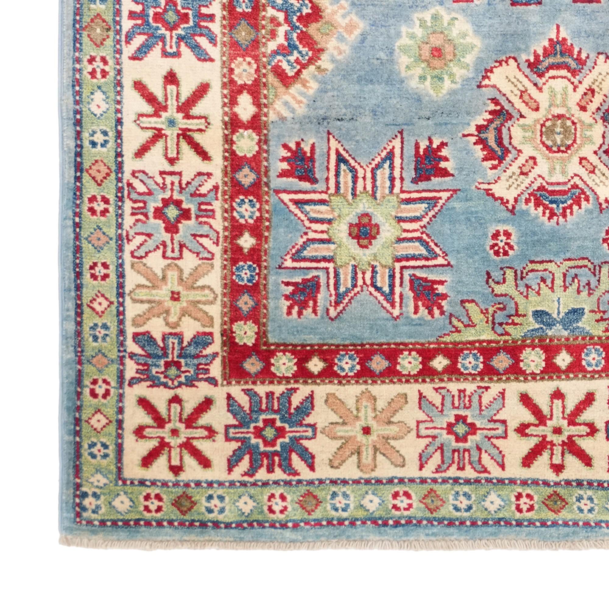 3' 5 x 5' 7 Hand Knotted Kazak Rug