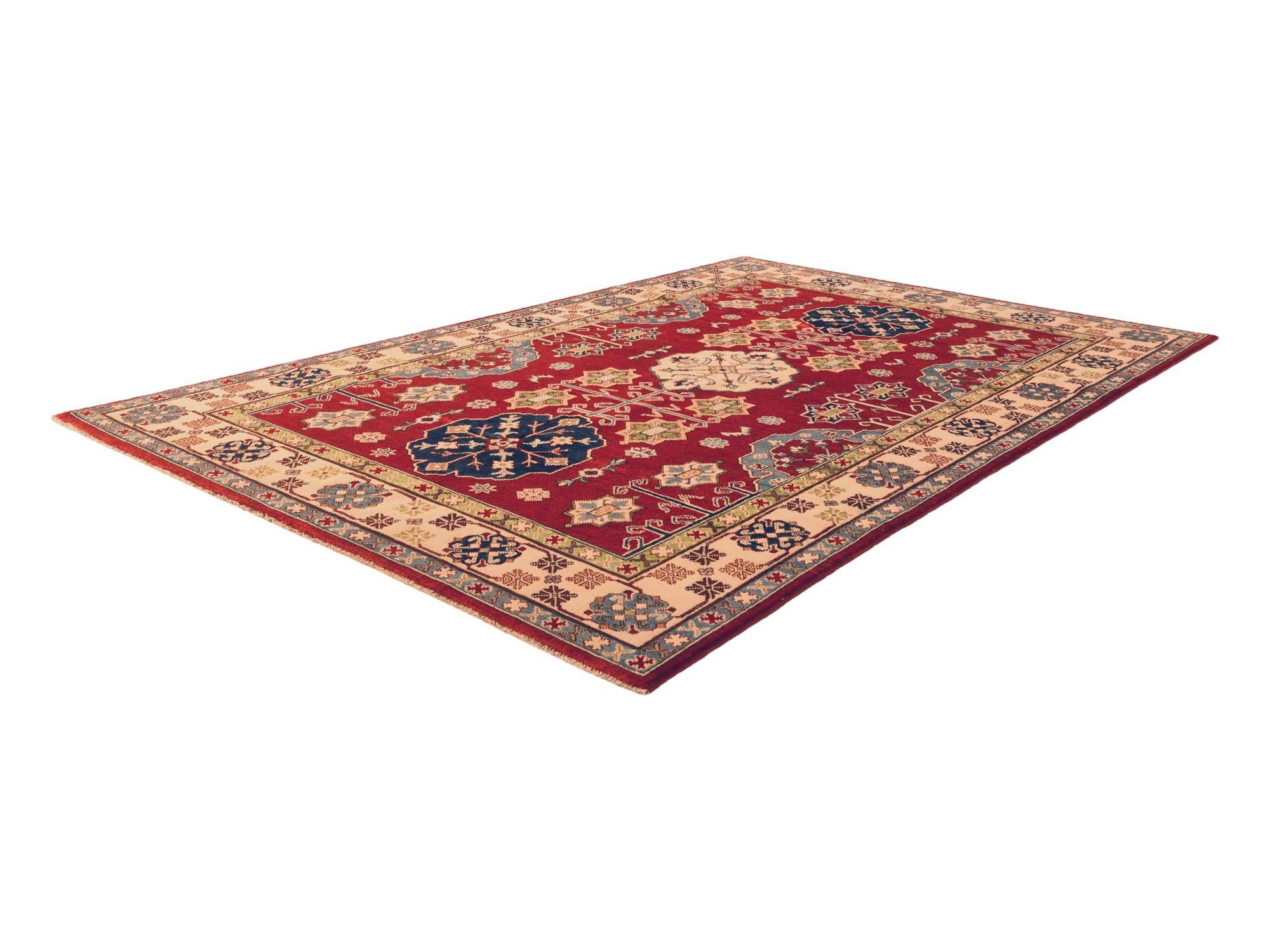 6' 1 x 8' 11 Hand Knotted Kazak Rug