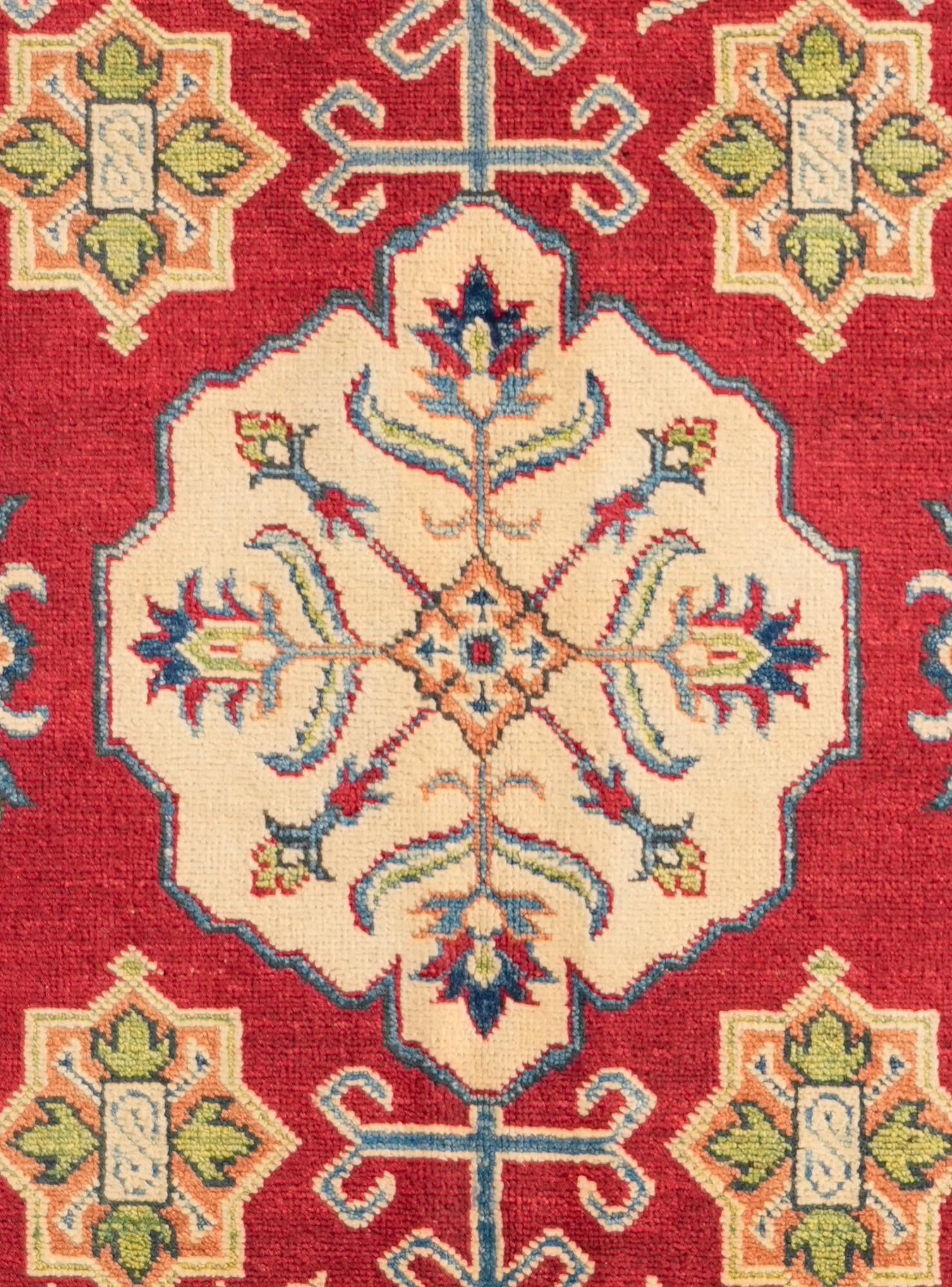 6' 1 x 8' 11 Hand Knotted Kazak Rug