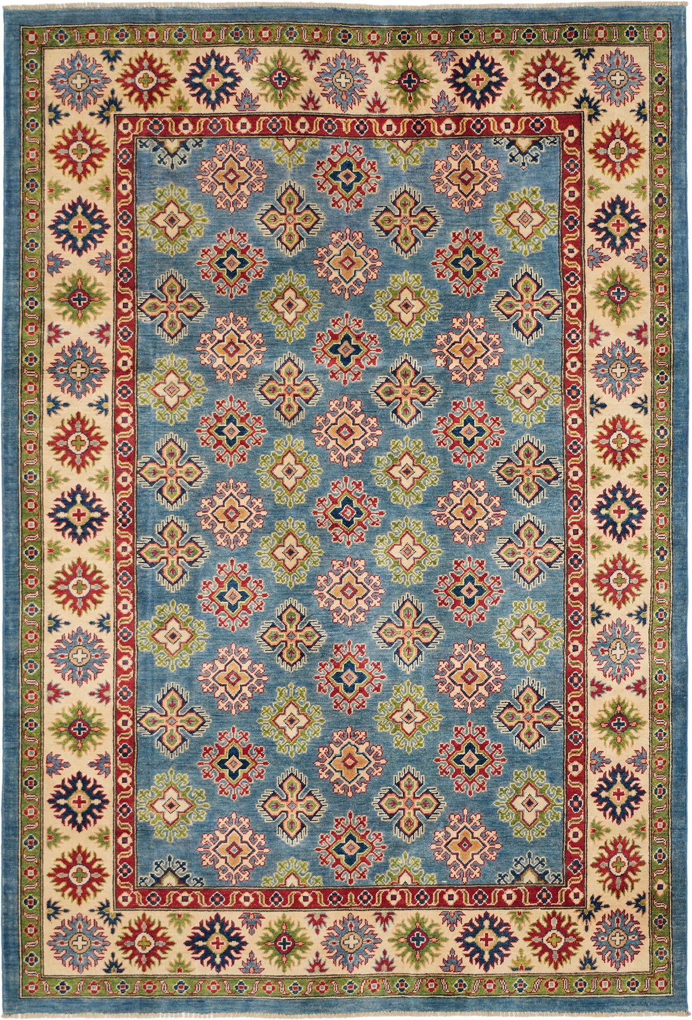 Detail image 2 of 10: 6' 8 x 9' 9 Hand Knotted Kazak Rug