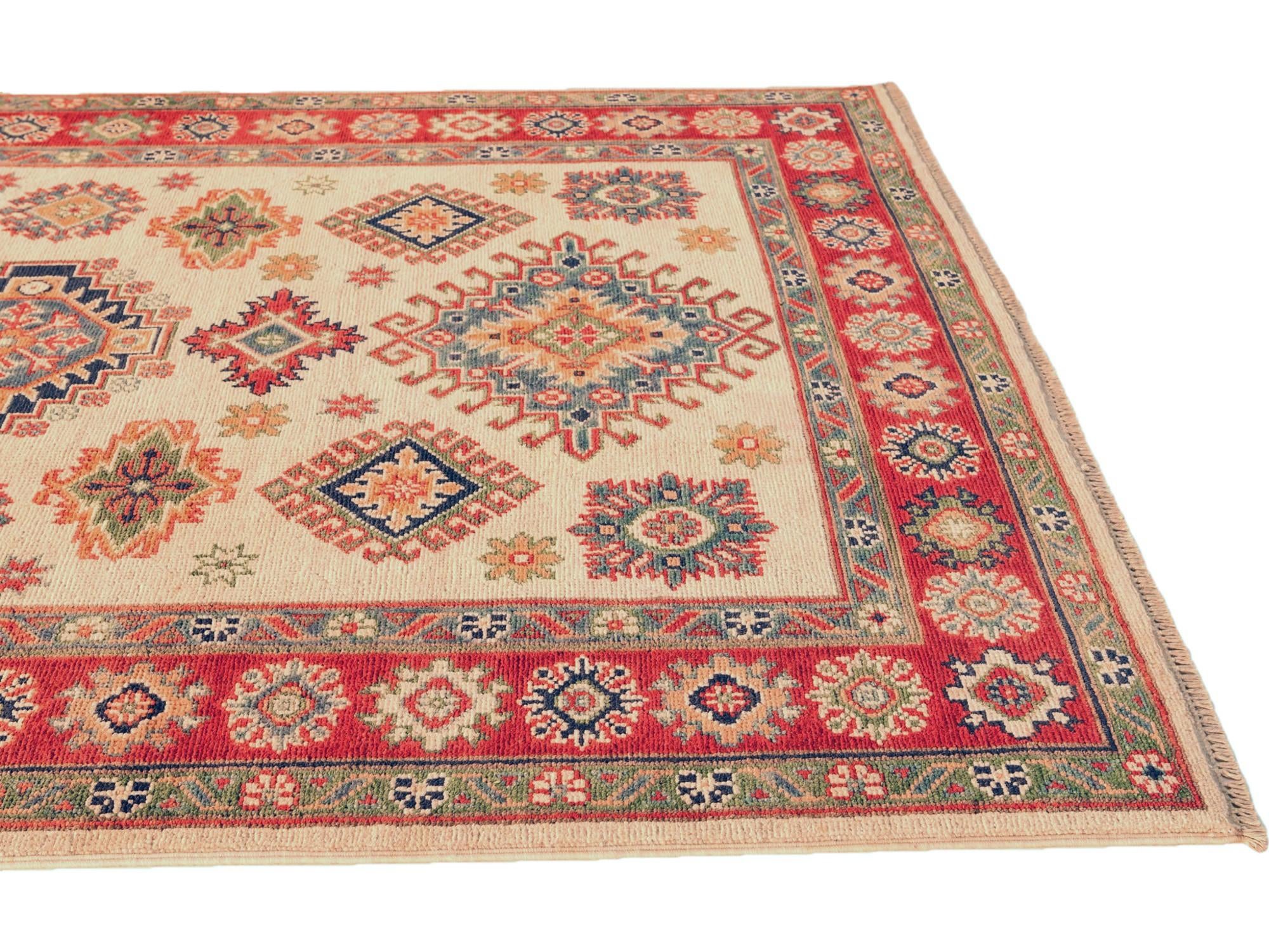 120cm x 190cm Hand Knotted Kazak Rug