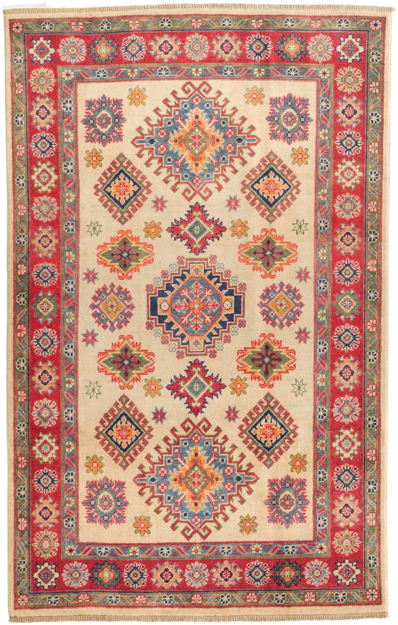 3' 11 x 6' 2 Hand Knotted Kazak Rug