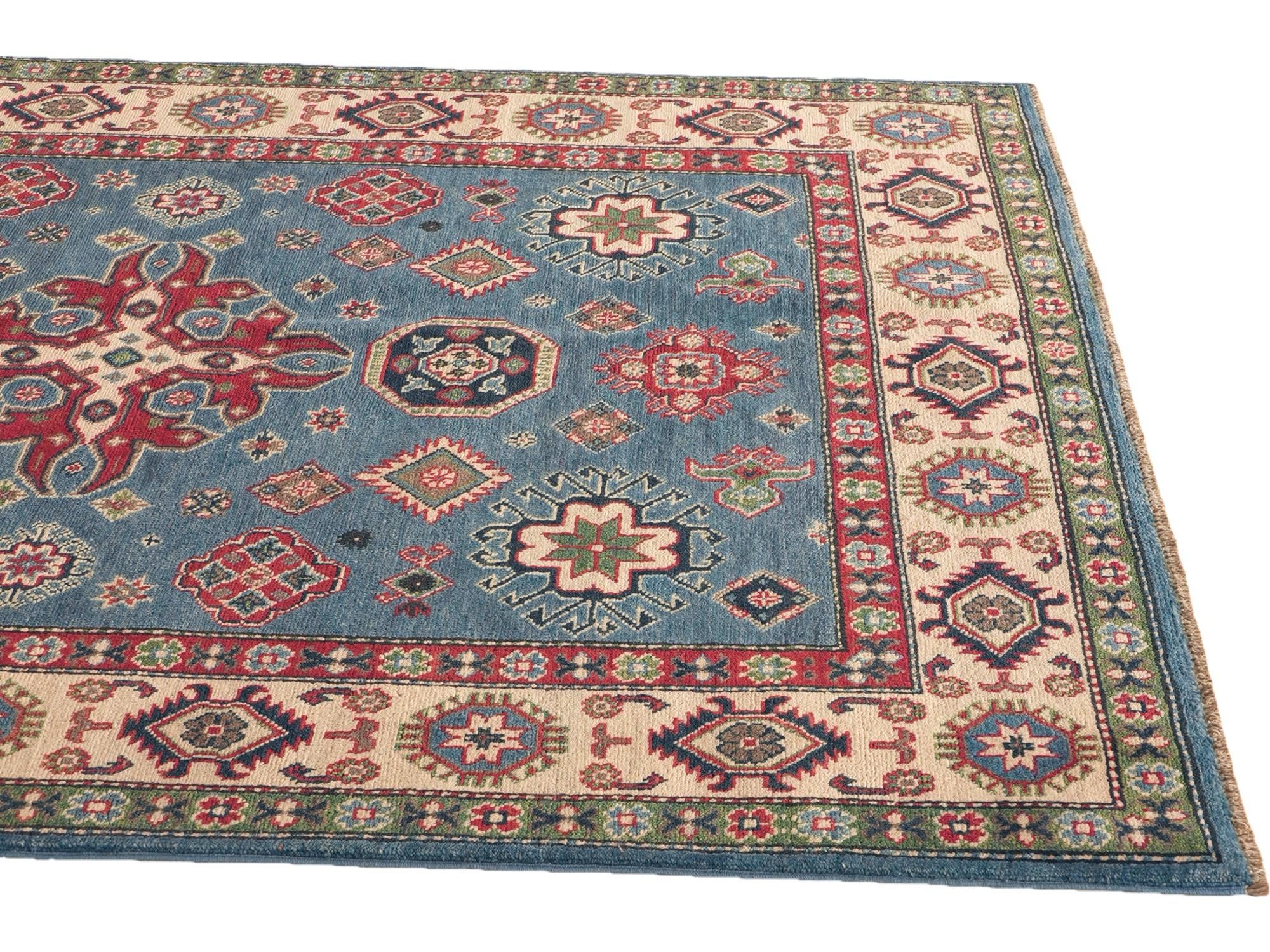 5' 2 x 6' 8 Hand Knotted Kazak Rug