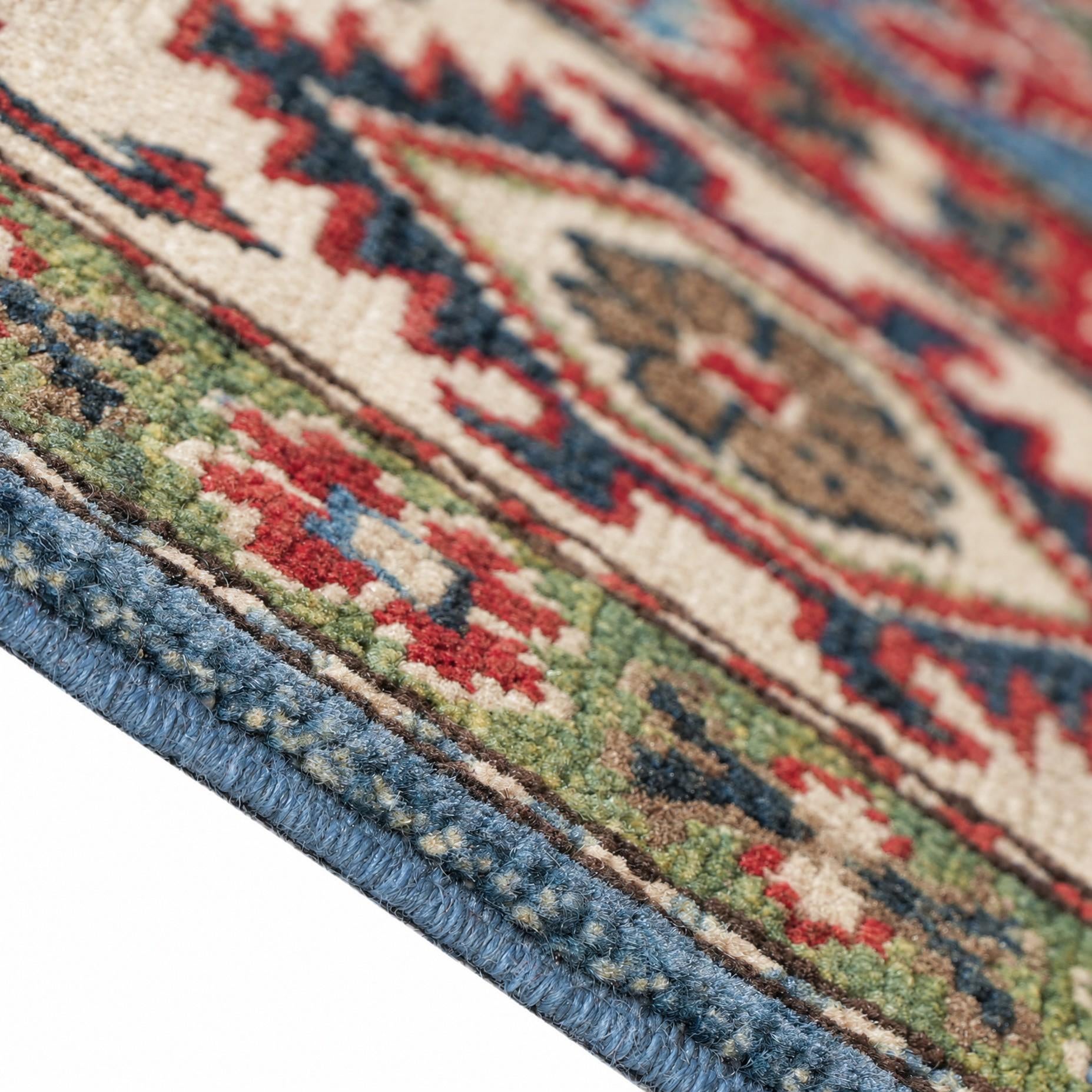 5' 2 x 6' 8 Hand Knotted Kazak Rug