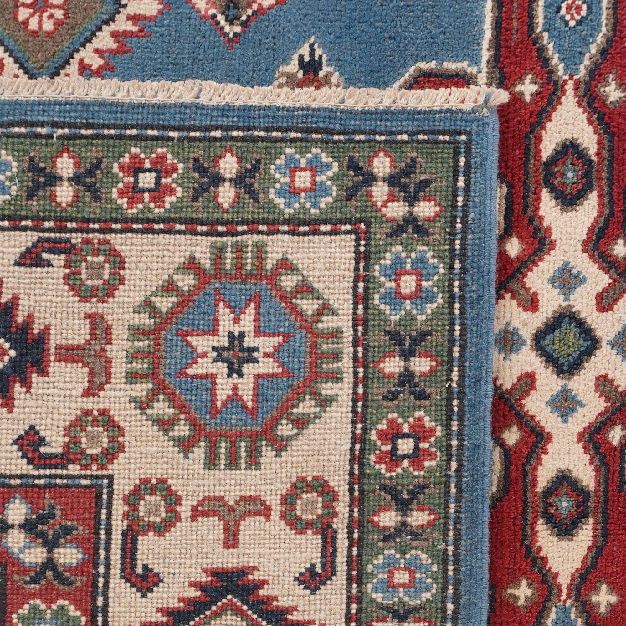 5' 2 x 6' 8 Hand Knotted Kazak Rug