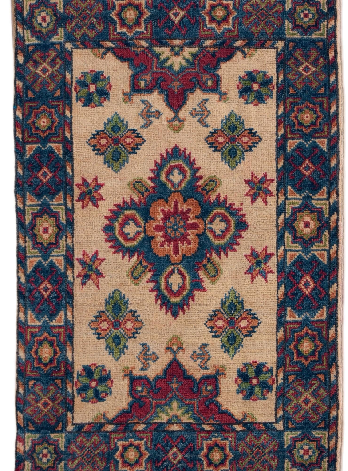 1' 11 x 3' 1 Hand Knotted Kazak Rug