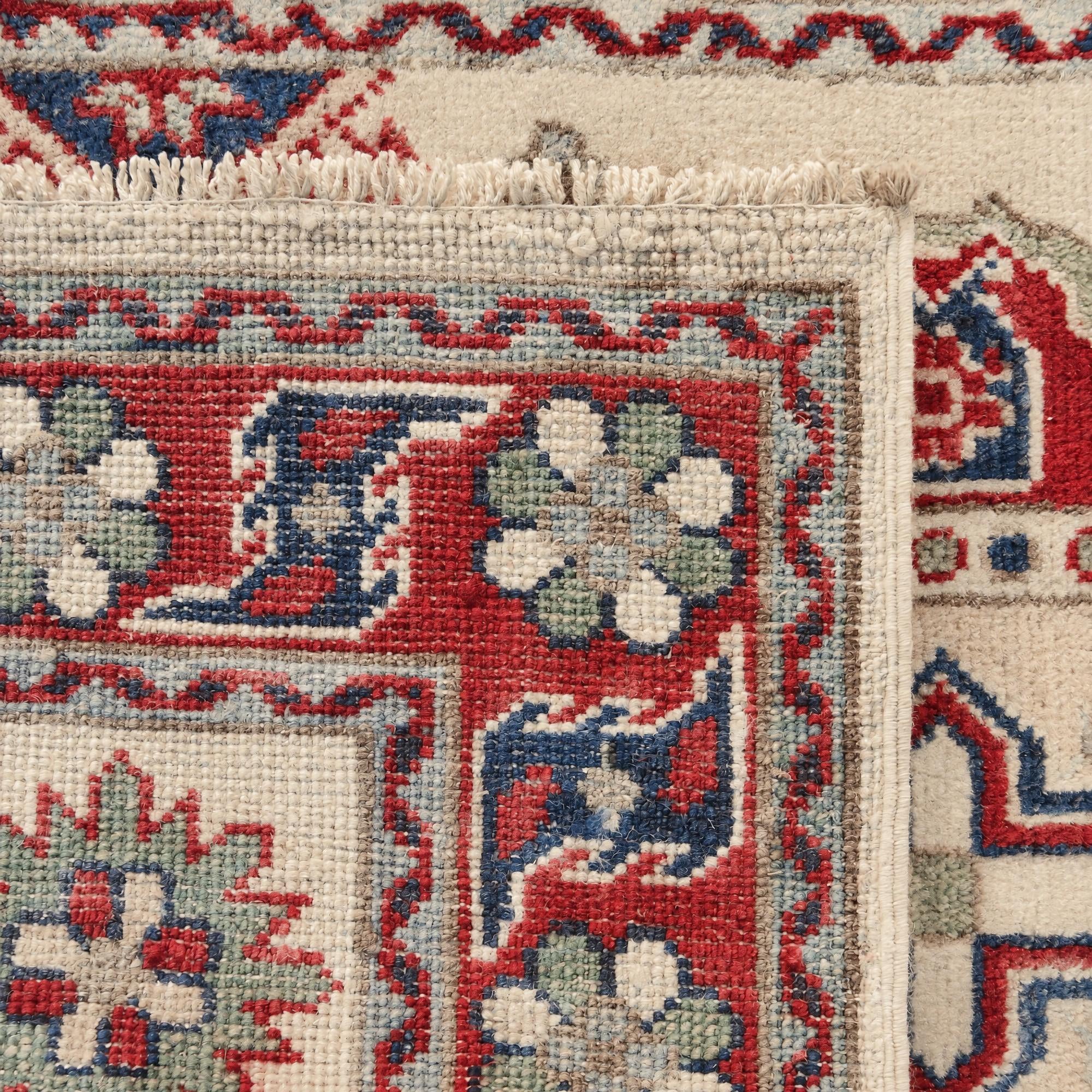 80cm x 125cm Hand Knotted Kazak Rug