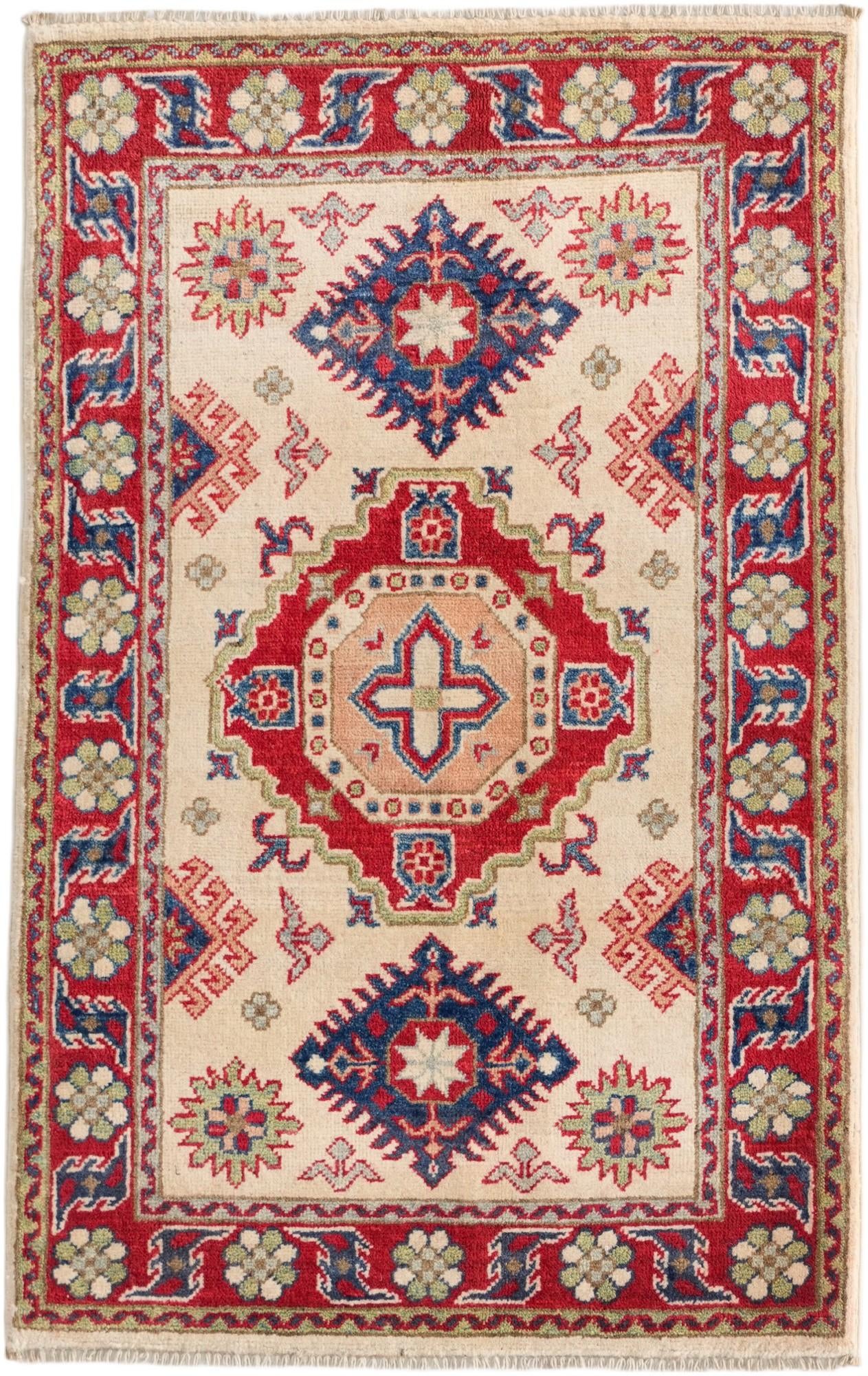 2' 7 x 4' 2 Hand Knotted Kazak Rug