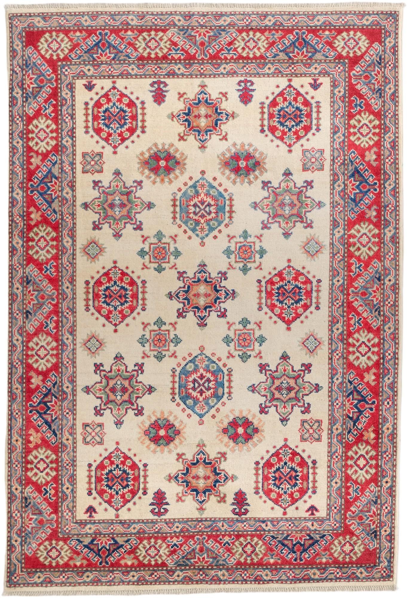 4' 2 x 6' 1 Hand Knotted Kazak Rug