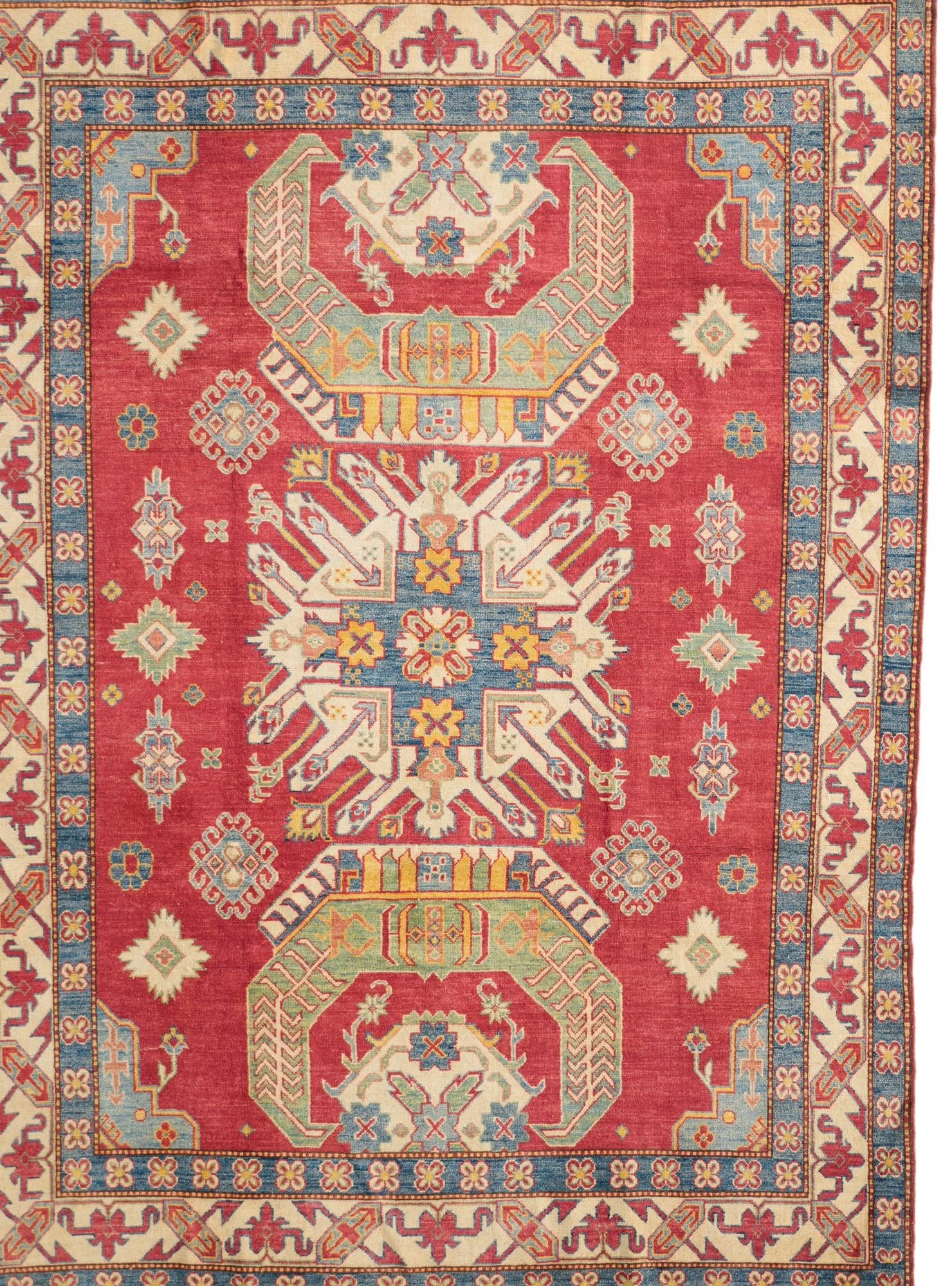 7' 3 x 10' 3 Hand Knotted Kazak Rug