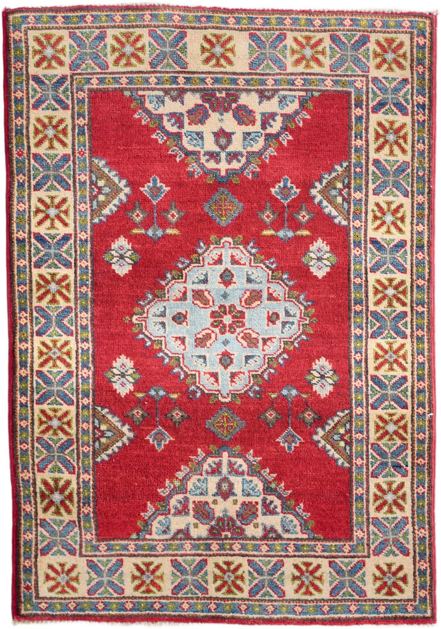 2' 9 x 3' 11 Hand Knotted Kazak Rug