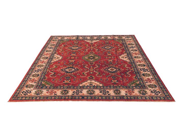 245cm x 290cm Noué main Kazak Tapis