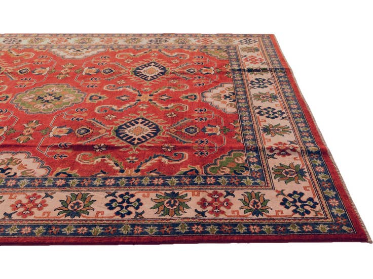 Vue détaillée : 245cm x 290cm Noué main Kazak Tapis