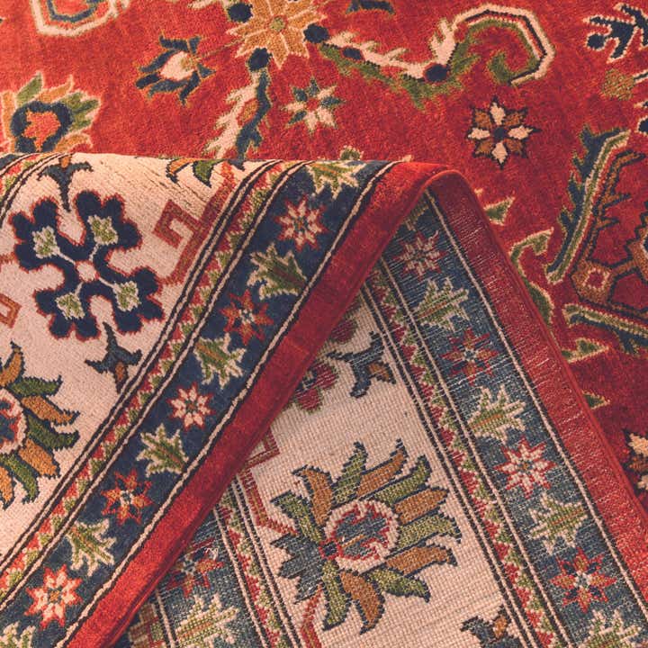 245cm x 290cm Noué main Kazak Tapis