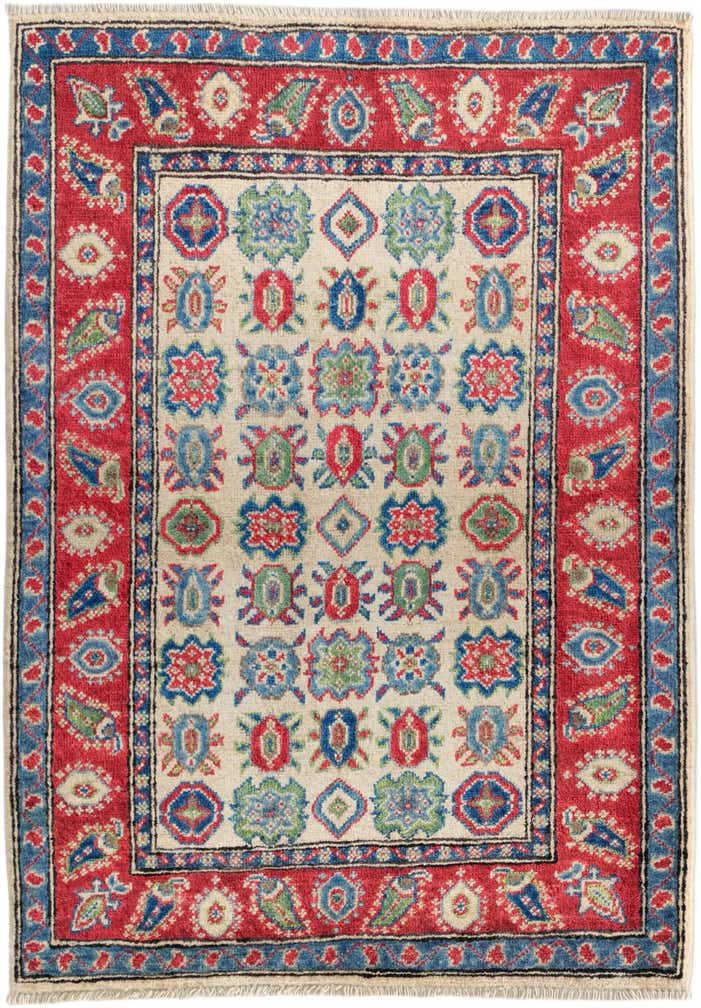 2' 9 x 4' Hand Knotted Kazak Rug