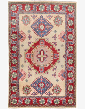 2' 9 x 4' 3 Hand Knotted Kazak Rug