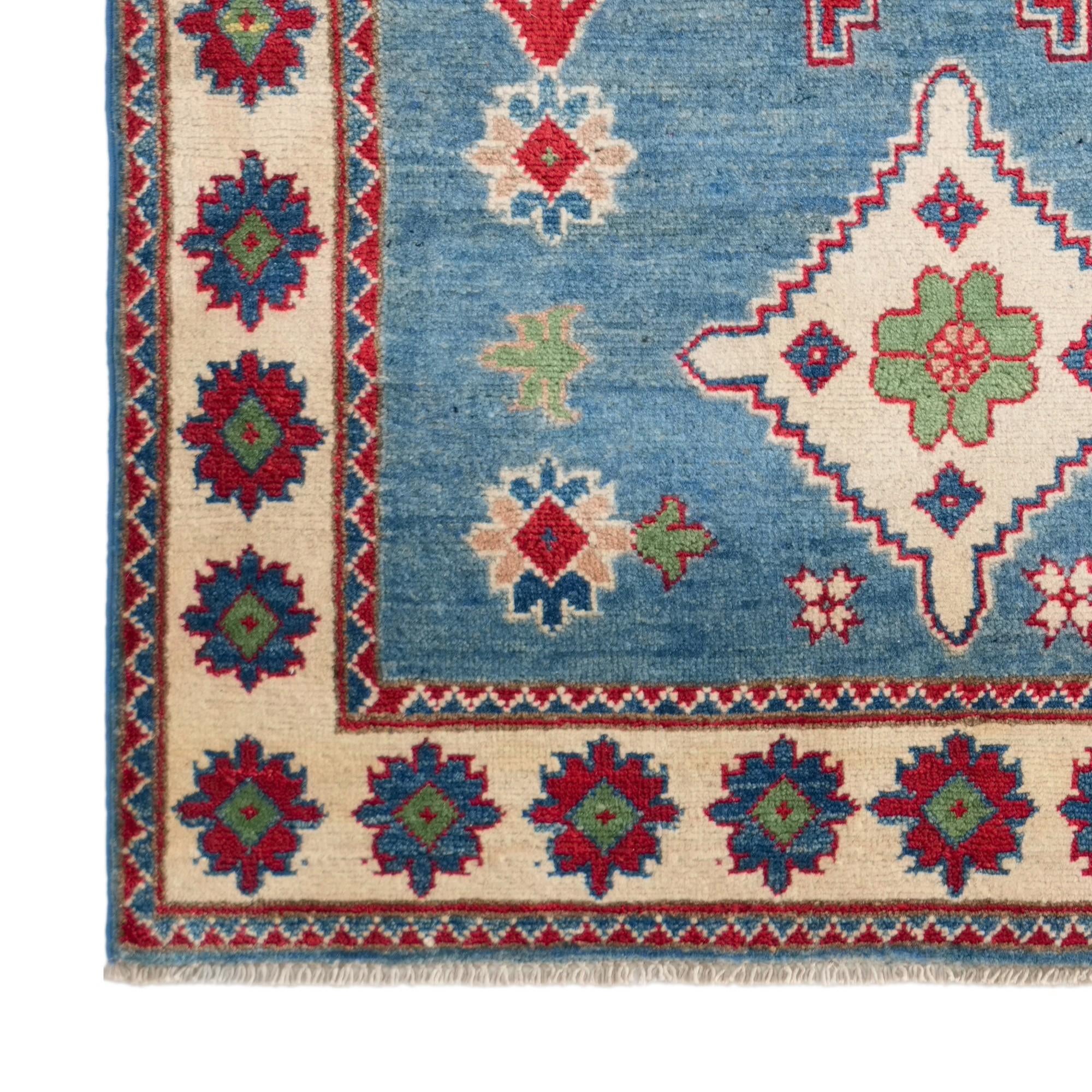3' 4 x 5' 1 Hand Knotted Kazak Rug