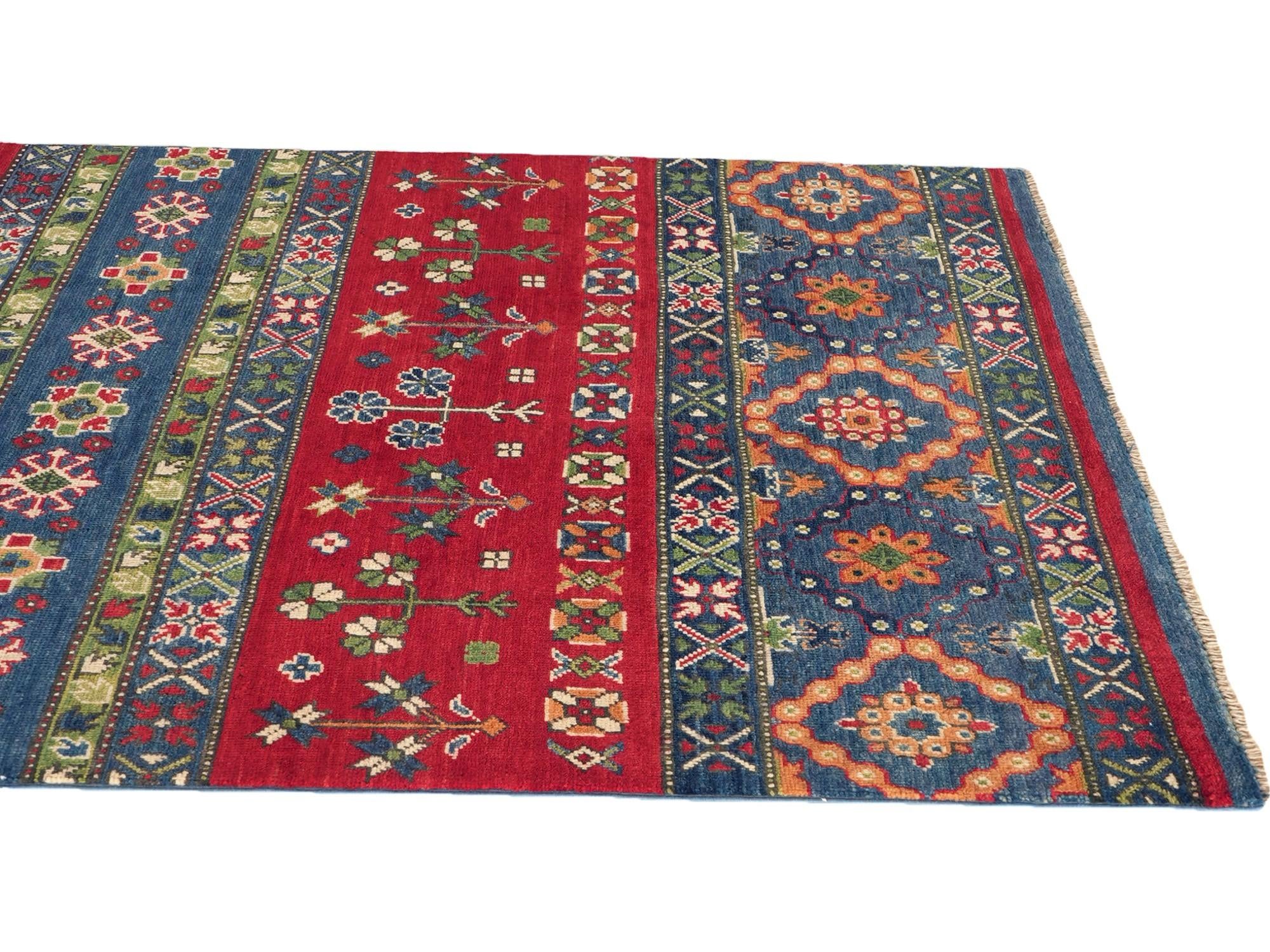 3' 10 x 6' 3 Hand Knotted Kazak Rug