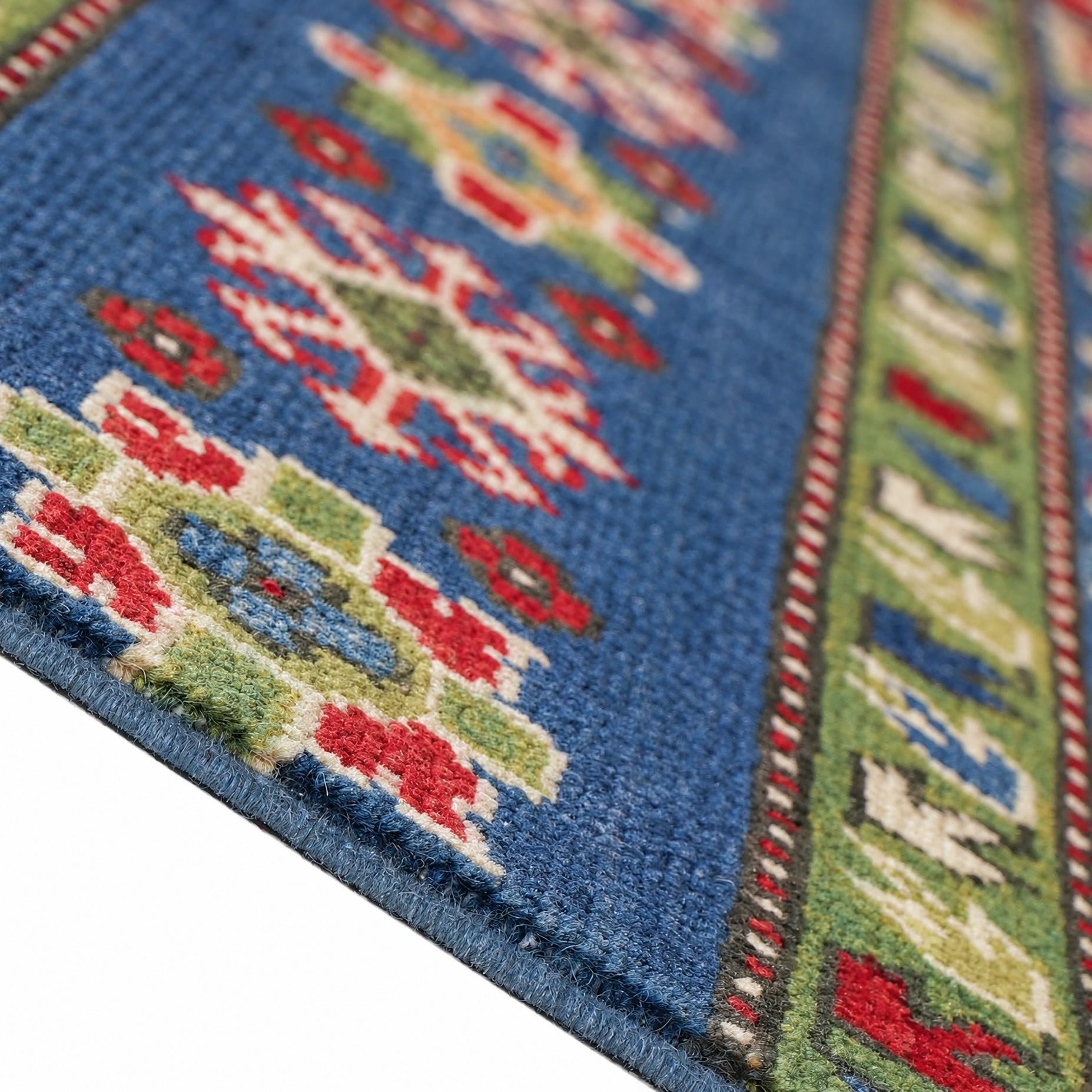 3' 10 x 6' 3 Hand Knotted Kazak Rug