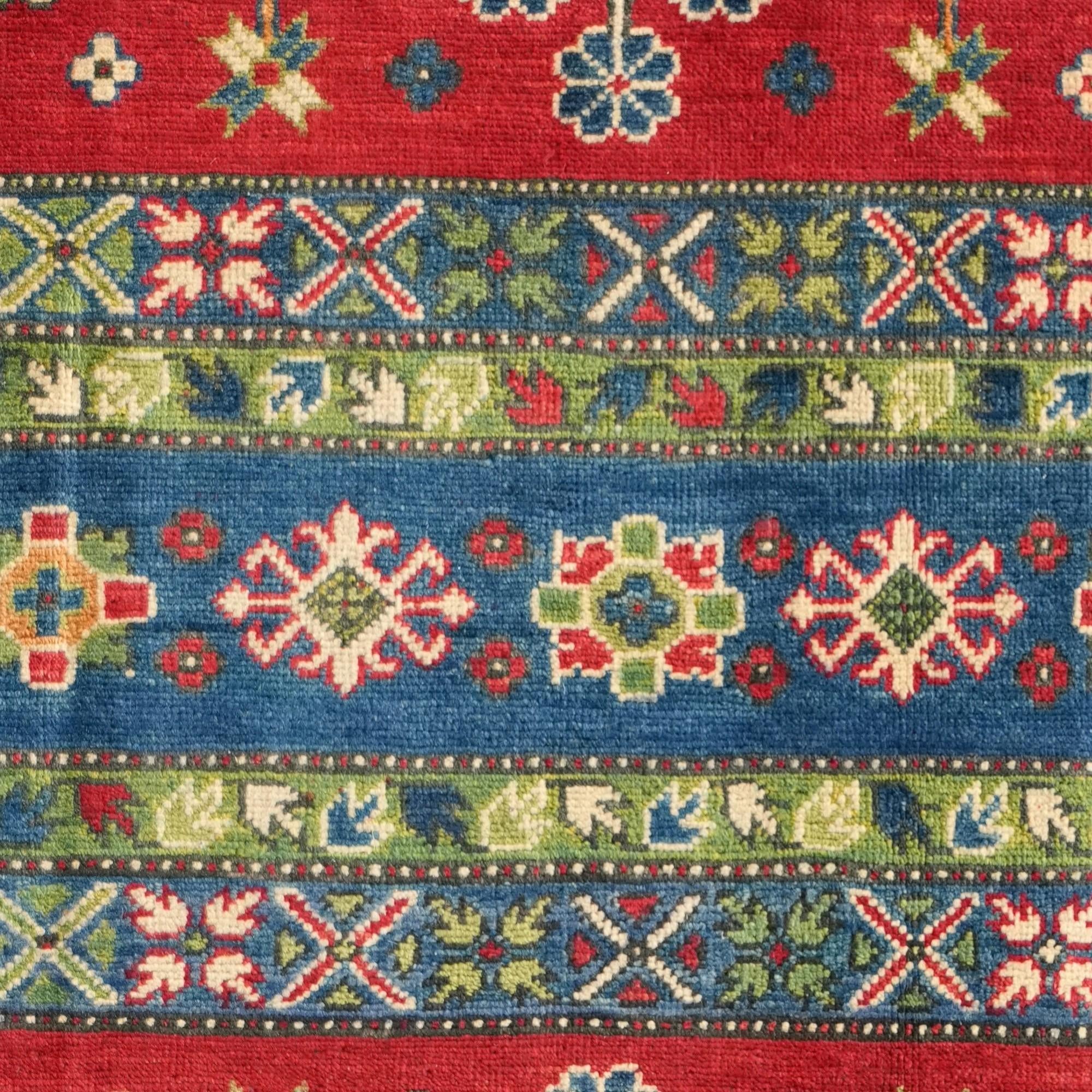 3' 10 x 6' 3 Hand Knotted Kazak Rug