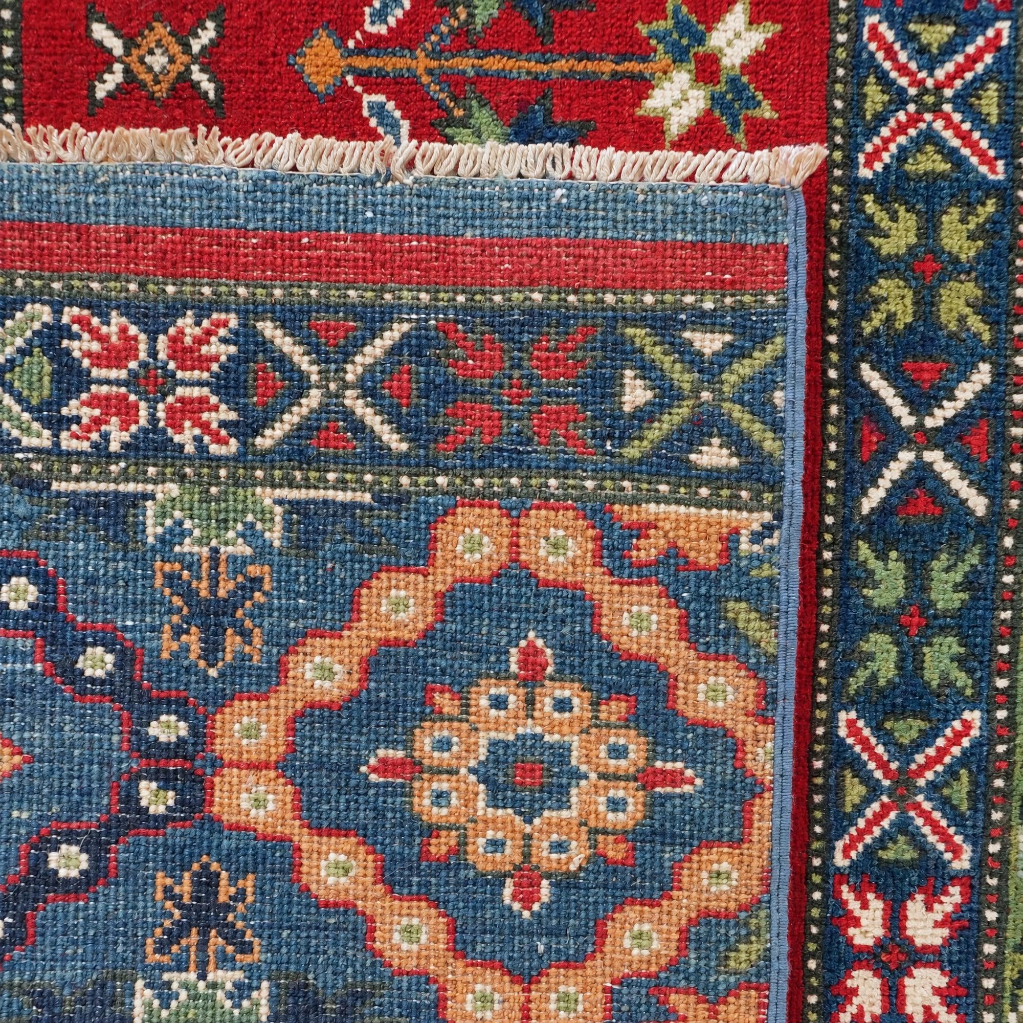 3' 10 x 6' 3 Hand Knotted Kazak Rug