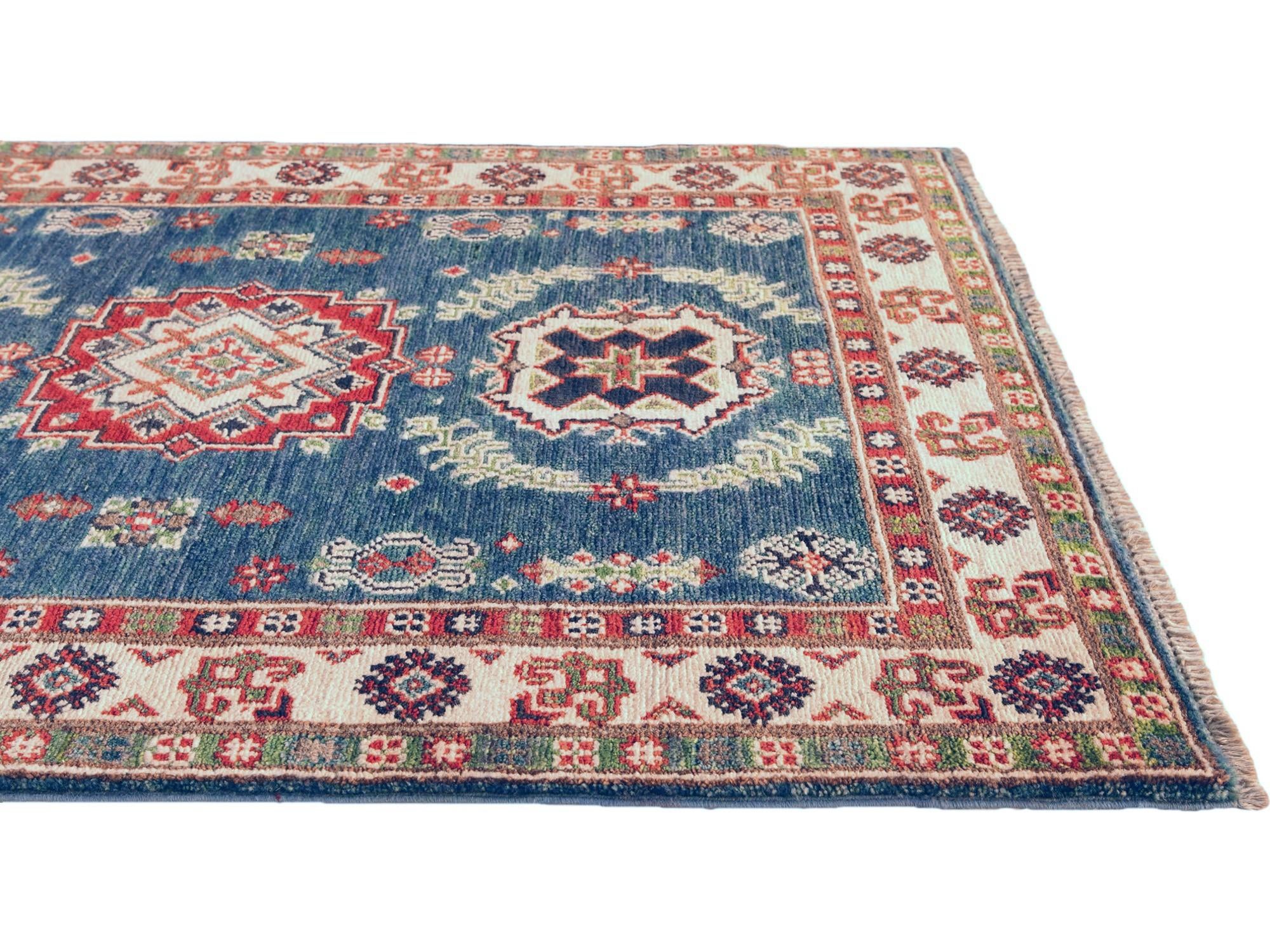 85cm x 120cm anudado a mano Kazak Alfombra