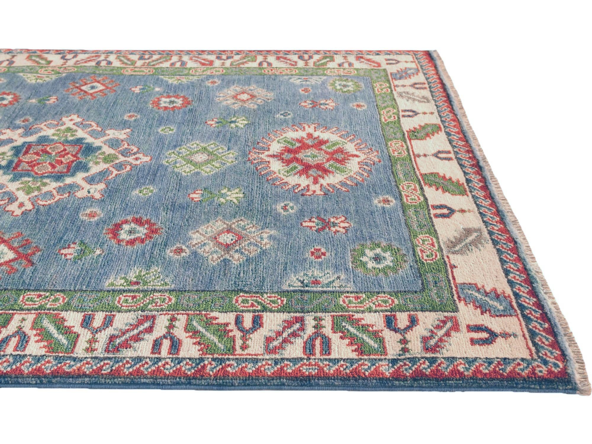 3' 5 x 4' 8 Hand Knotted Kazak Rug