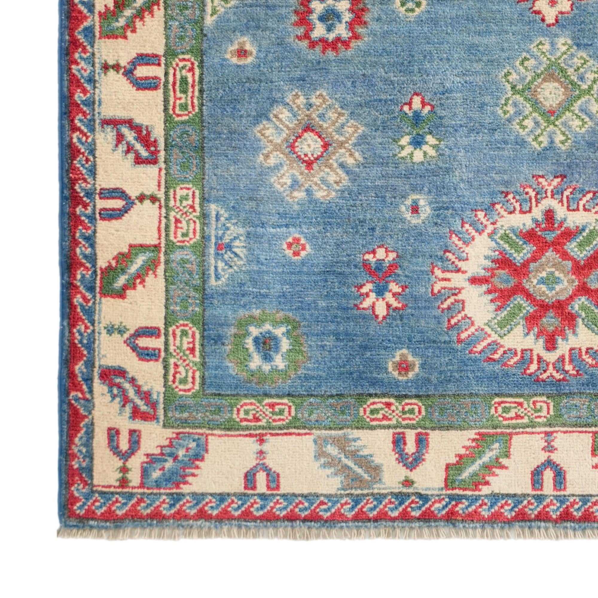 3' 5 x 4' 8 Hand Knotted Kazak Rug