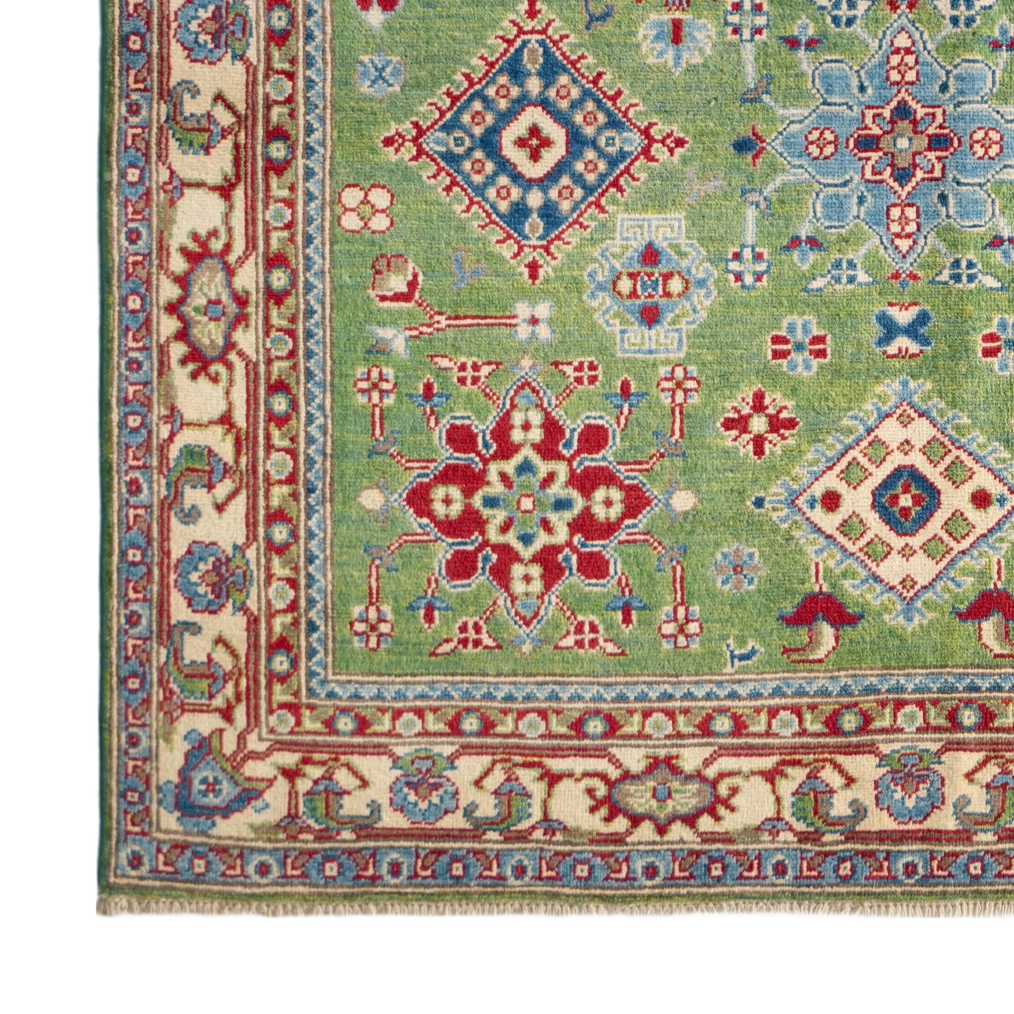 155cm x 230cm Hand Knotted Kazak Rug