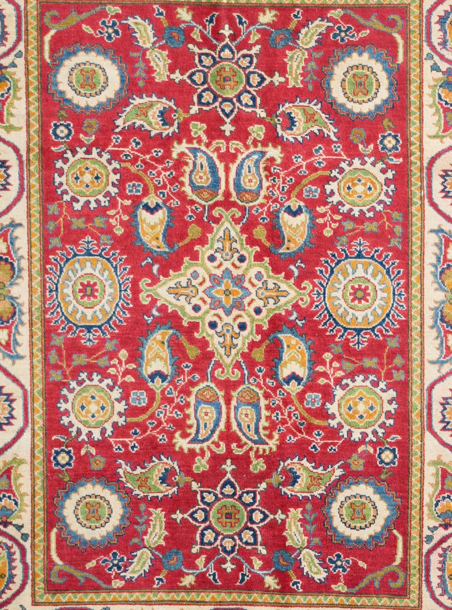 4' 11 x 6' 8 Hand Knotted Kazak Rug