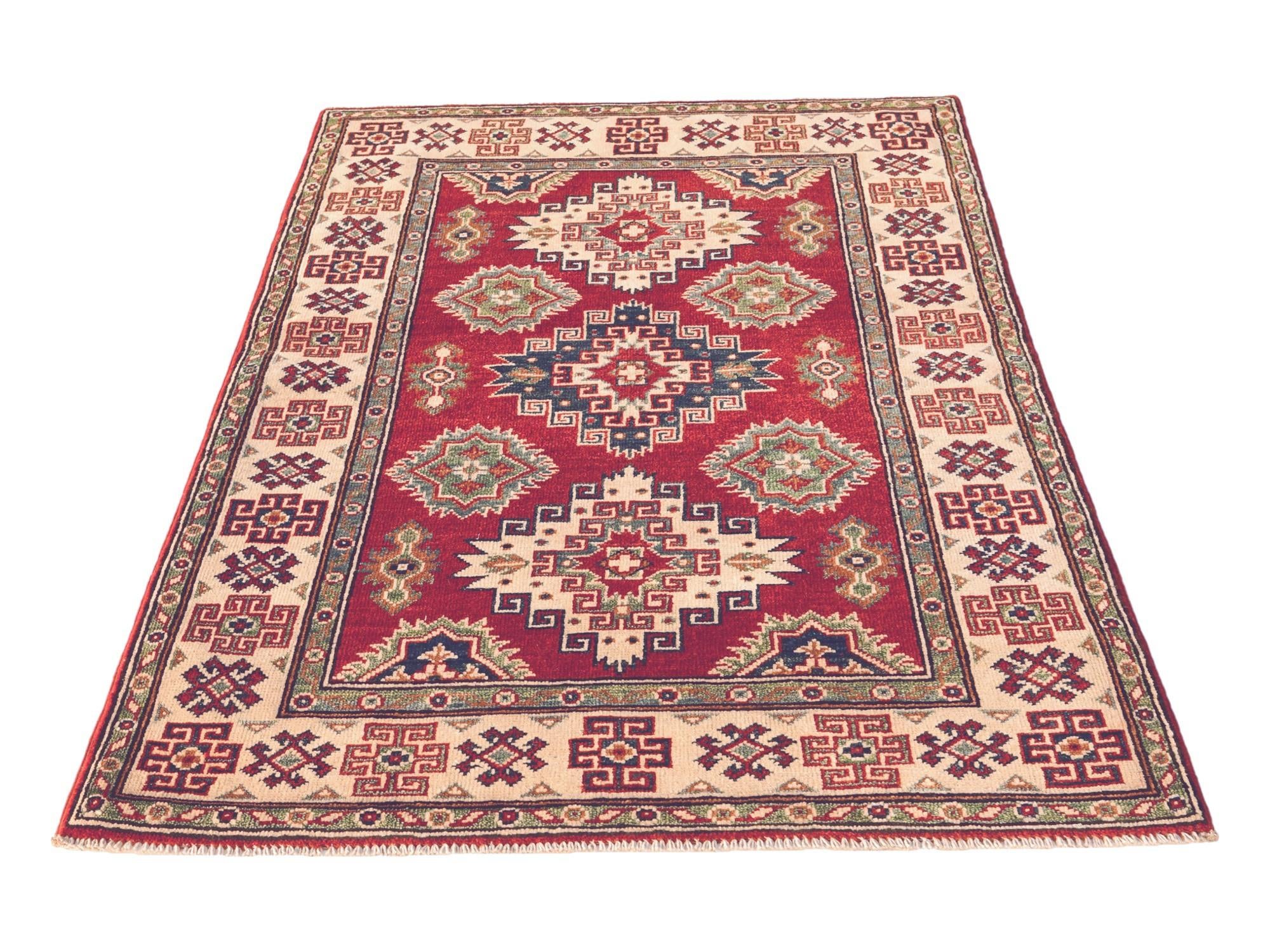3' 4 x 5' 1 Hand Knotted Kazak Rug